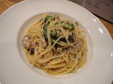 オイルサーディン ゴーヤパスタ