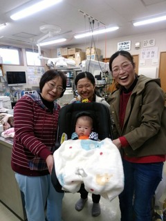 赤ちゃんと一緒