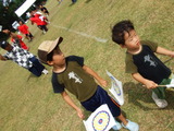 校歌ダンスを踊る息子たち