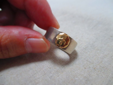 ゴローズ　k18付き平打ちリング IMG_4849_83a7a4f7-891b-4571-