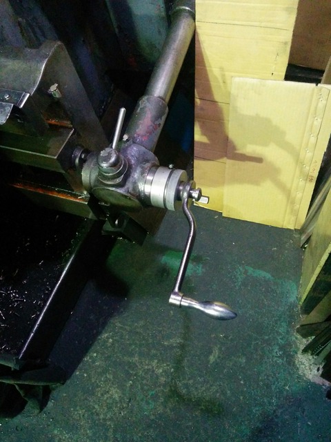機械に付いていたハンドル