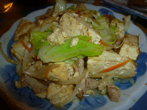 55豆腐チャンプルー