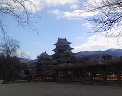 松本城の風景