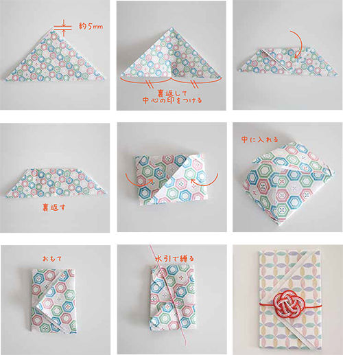 折り紙 水引を使った存在感のあるポチ袋を簡単手作り Thankyou Works Blog