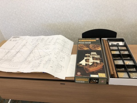 スペイン製の模型キット展示