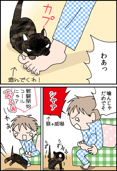 ちくわの穴から星☆を見た *4コマ-シャビ1