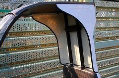 REBEL STREET製 ジャイロキャノピーオーバーヘッドパネルデリバリーBOX用　レベルストリート ジャイロキャノピー用オーバーヘッドパネル 純正デッキタイプ製品取付