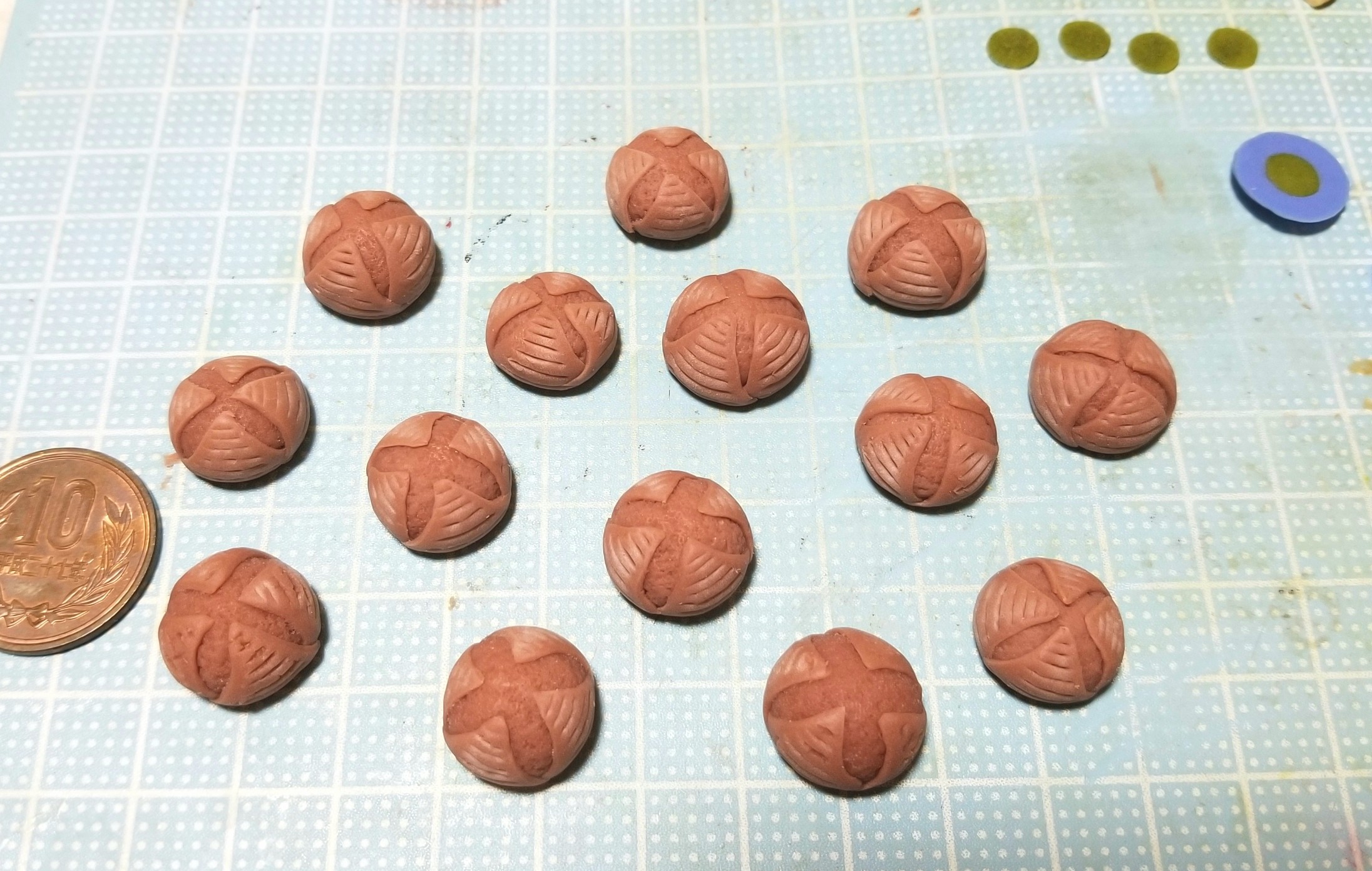 ミニチュアフード,カンパーニュ,パン,作り方,樹脂粘土,シルバニア
