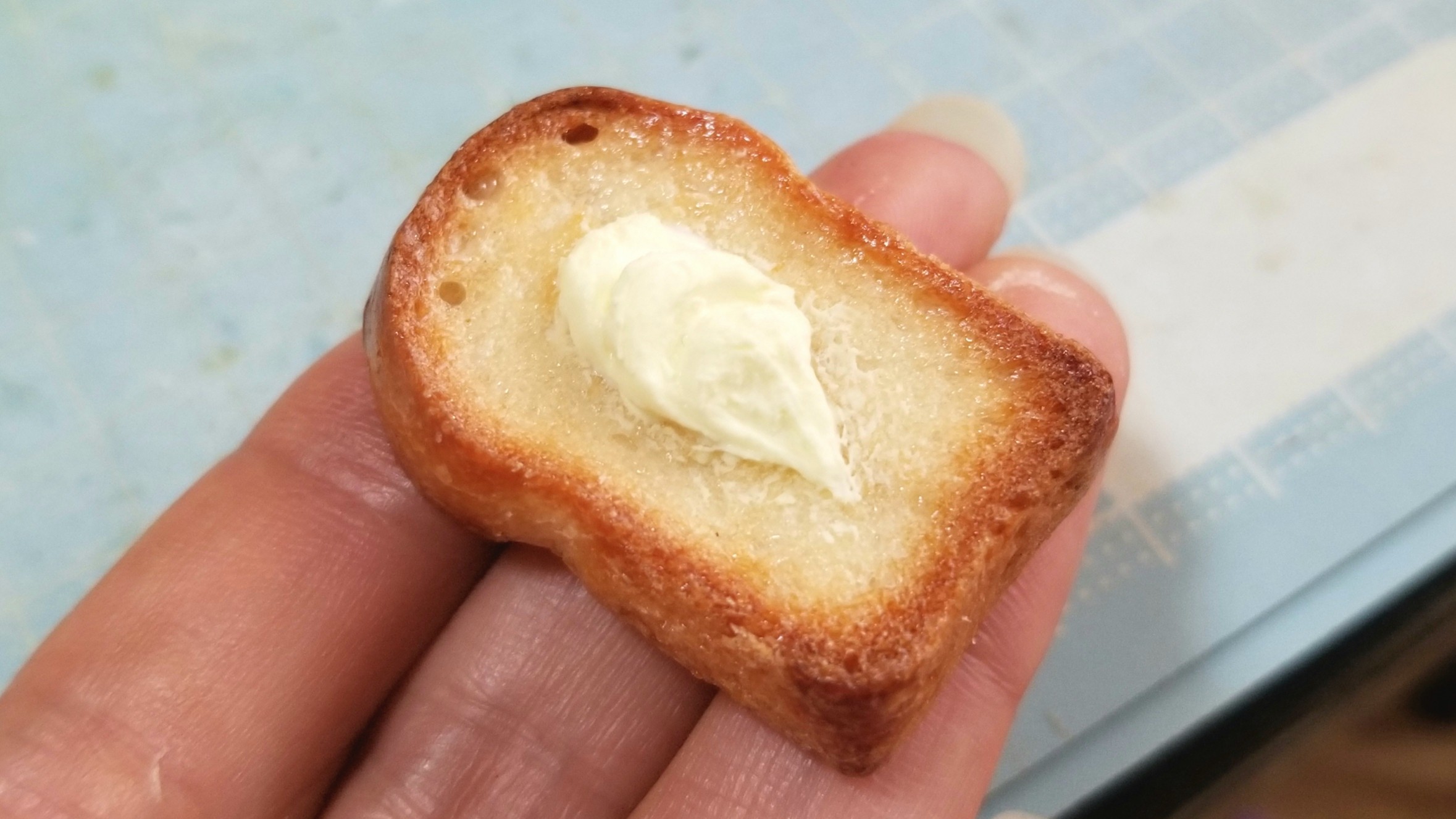 ミニチュアフード,小麦ぱん,バタートースト,食パン,美味しそう
