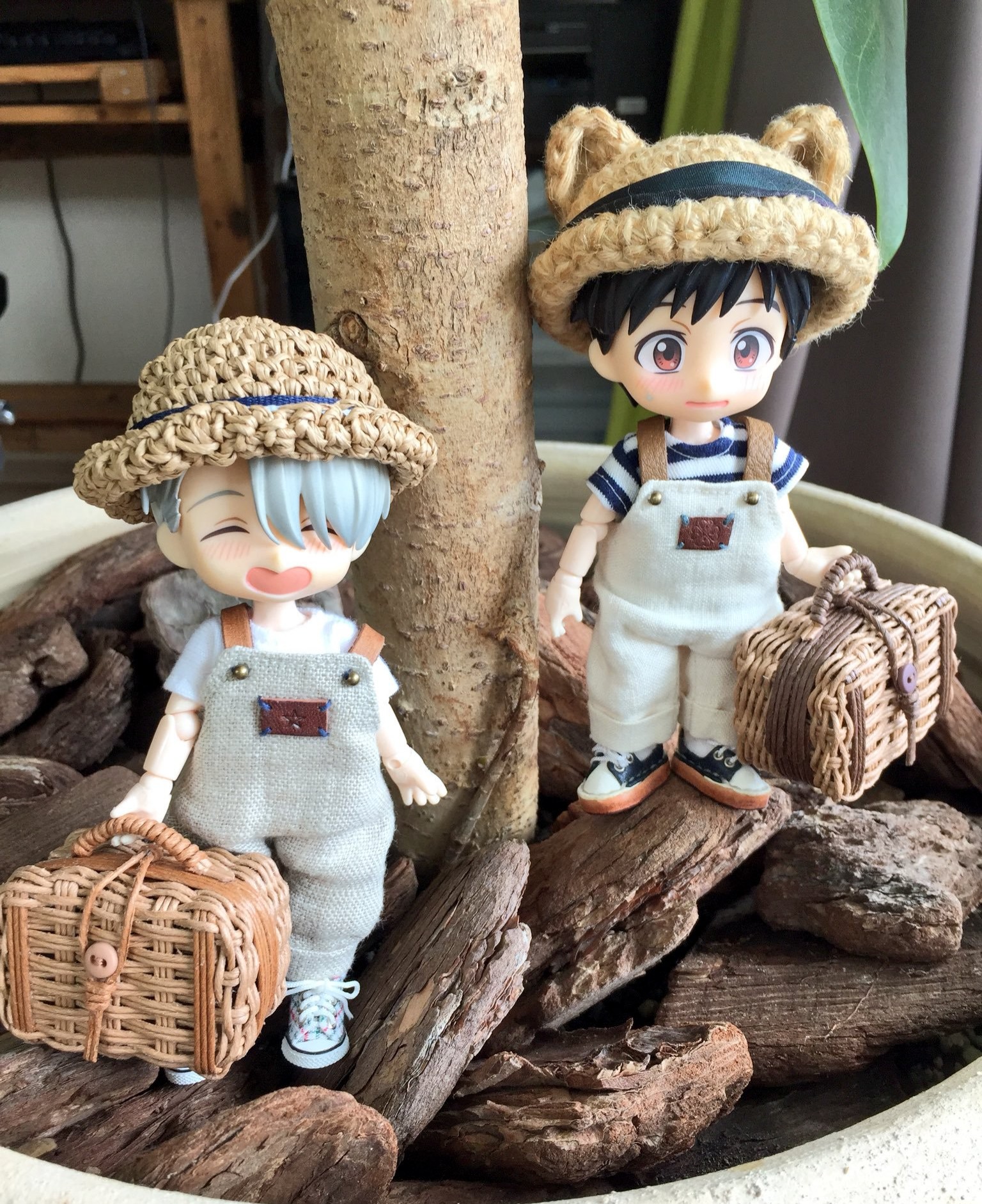 オビツろいどヴィクトル,ピクニック,旅行,お洒落なハンドメイかご