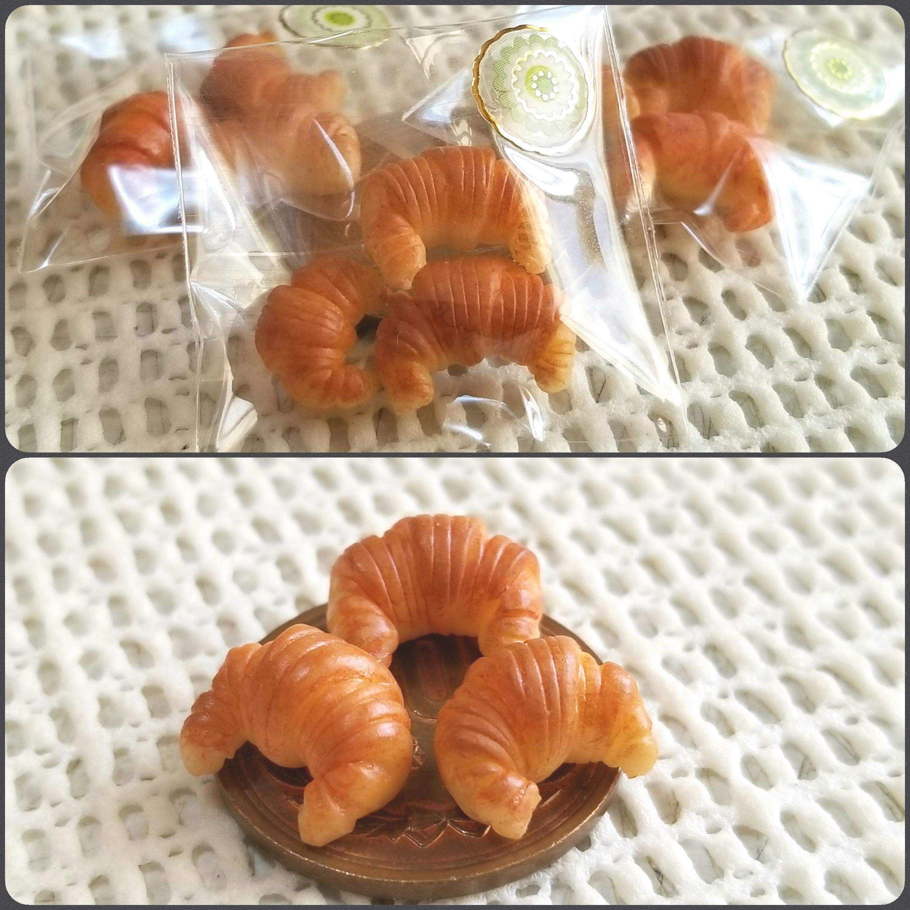 クロワッサン,パン,ミニチュアフード,樹脂粘土,ねんどろいど,食品
