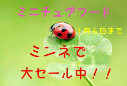 冬のクリスマス年末年始の大セール,キャンペーン,ミンネ,ミニチュア