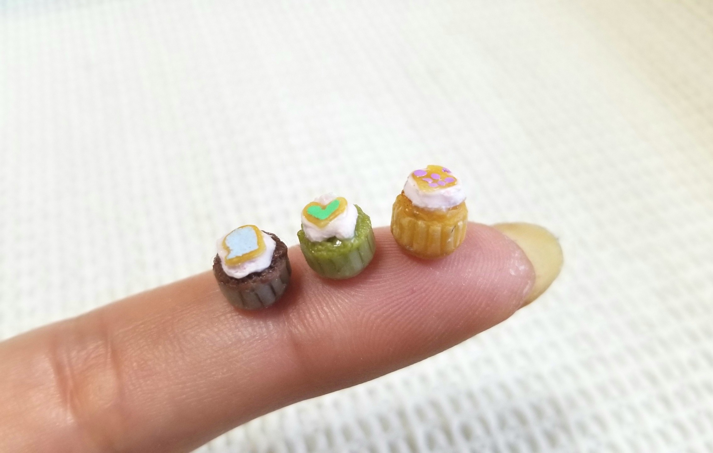 ミニチュア,カップケーキ,アイシングクッキー,食品サンプル,樹脂粘土