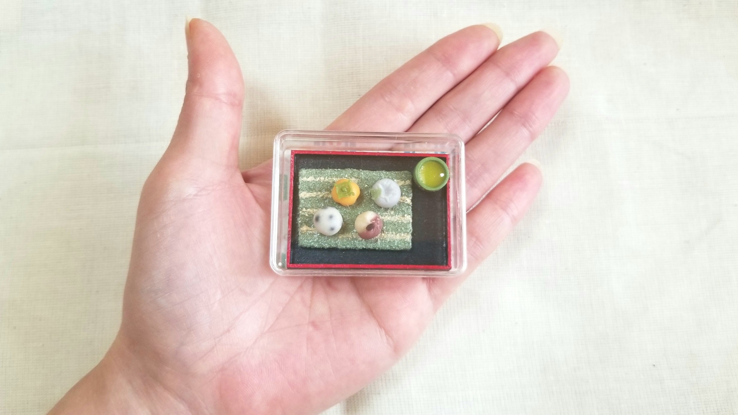ねんどろ刀剣男士,ミニチュアフード,粘土,渋い和菓子,オビツろいど