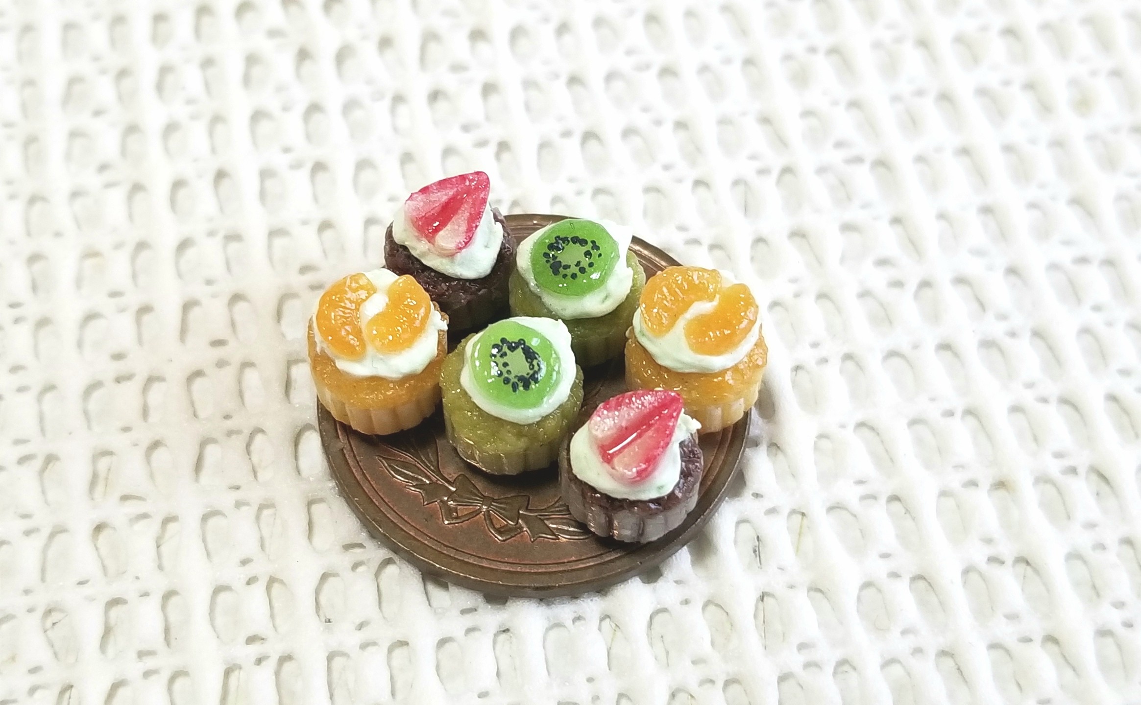 ミニチュア,カップケーキ,樹脂粘土,オビツろいど,ブライス