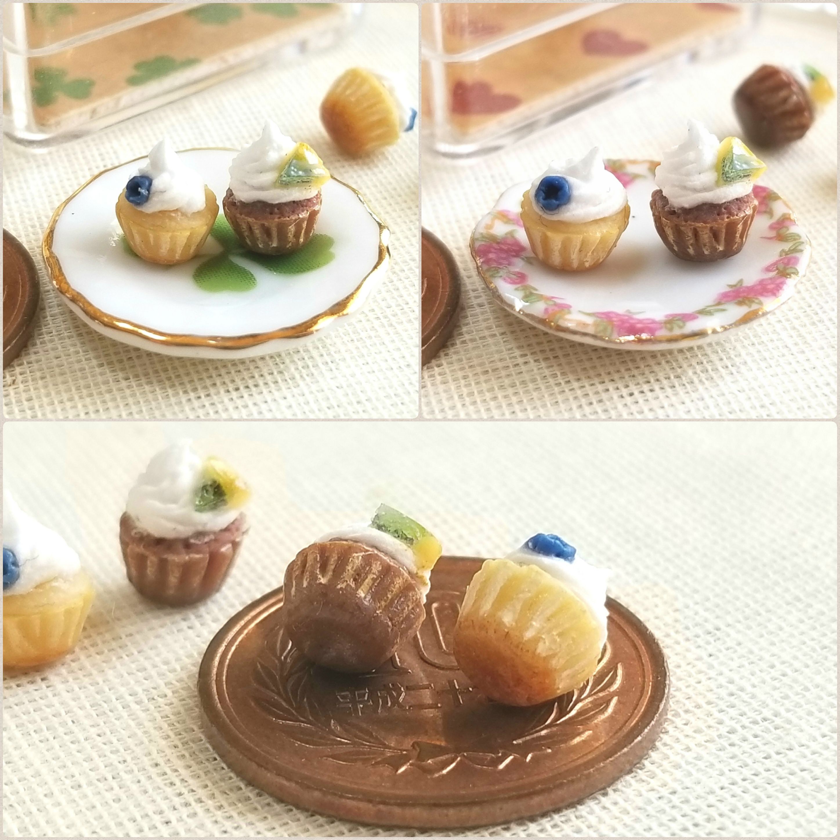 ミニチュアフード,ぷちカップケーキ,ドール小物,おもちゃ,樹脂粘土