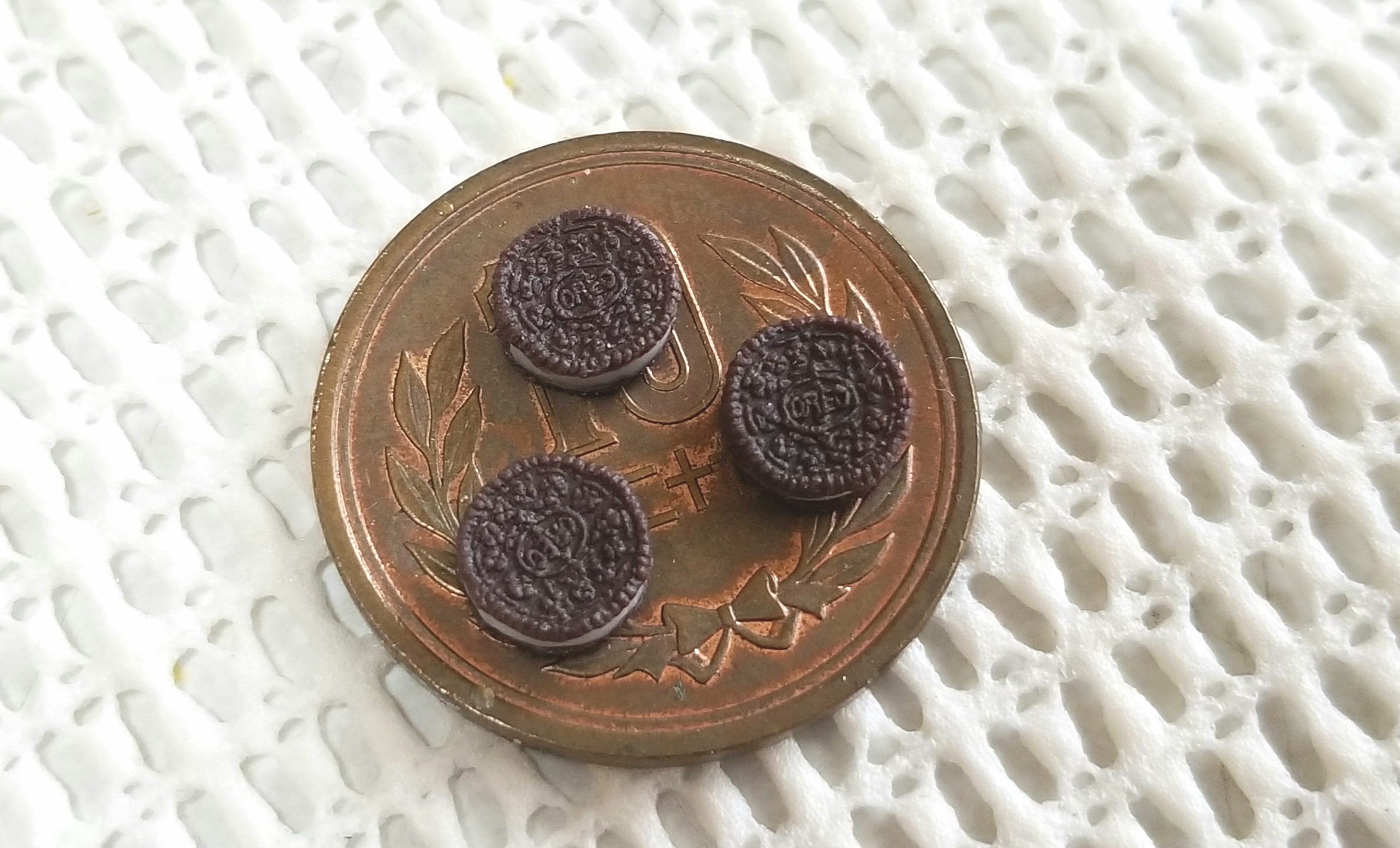 オレオ, ビターチョコ, 樹脂粘土, ハンドメイド, シルバニア