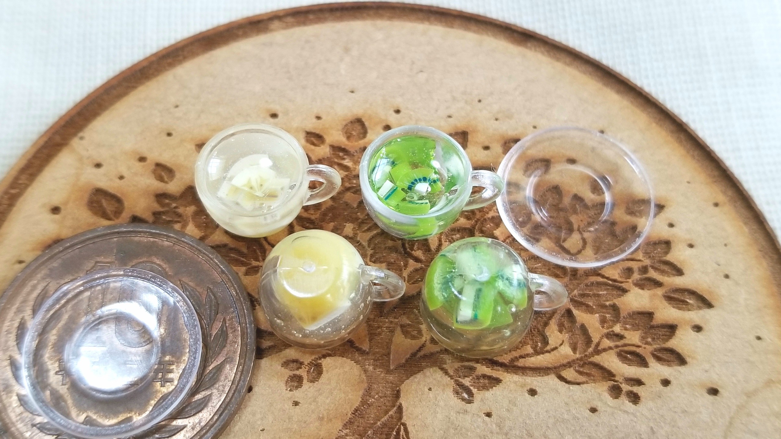 ミニチュアフルーツティー,ミニスウィーツドール用小物,シルバニア