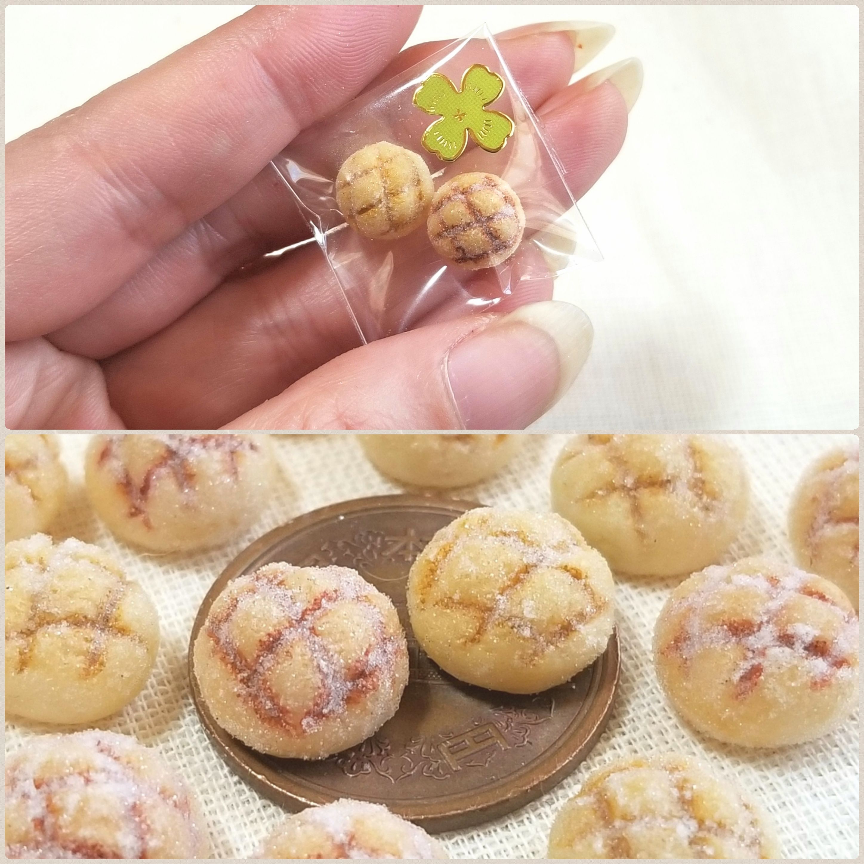 フェイクフード,ミニチュアフード,樹脂粘土,美味しいメロンパン