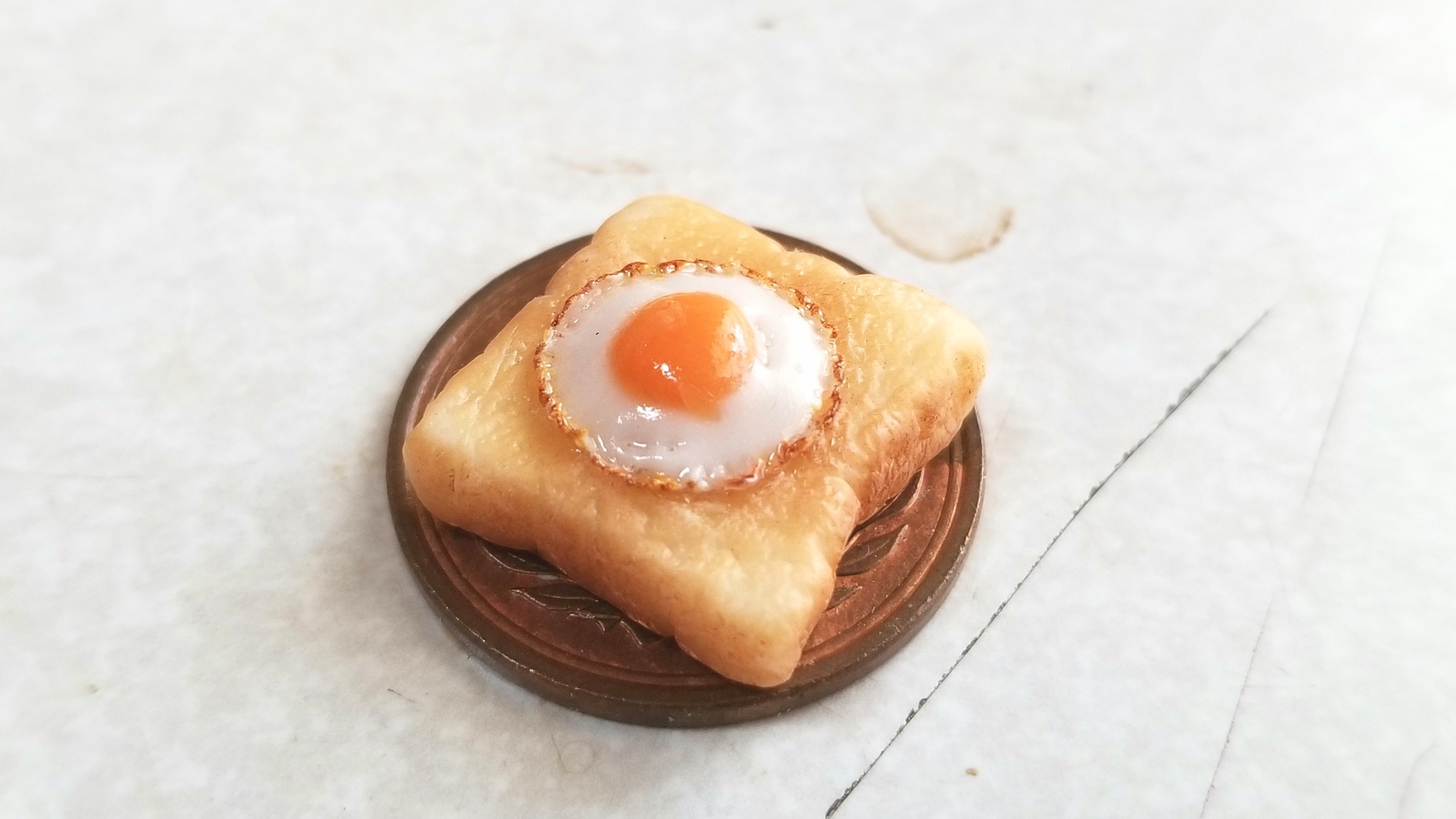 ミニチュアフードラピュタパン,トースト,樹脂粘土,ミンネ人気商品