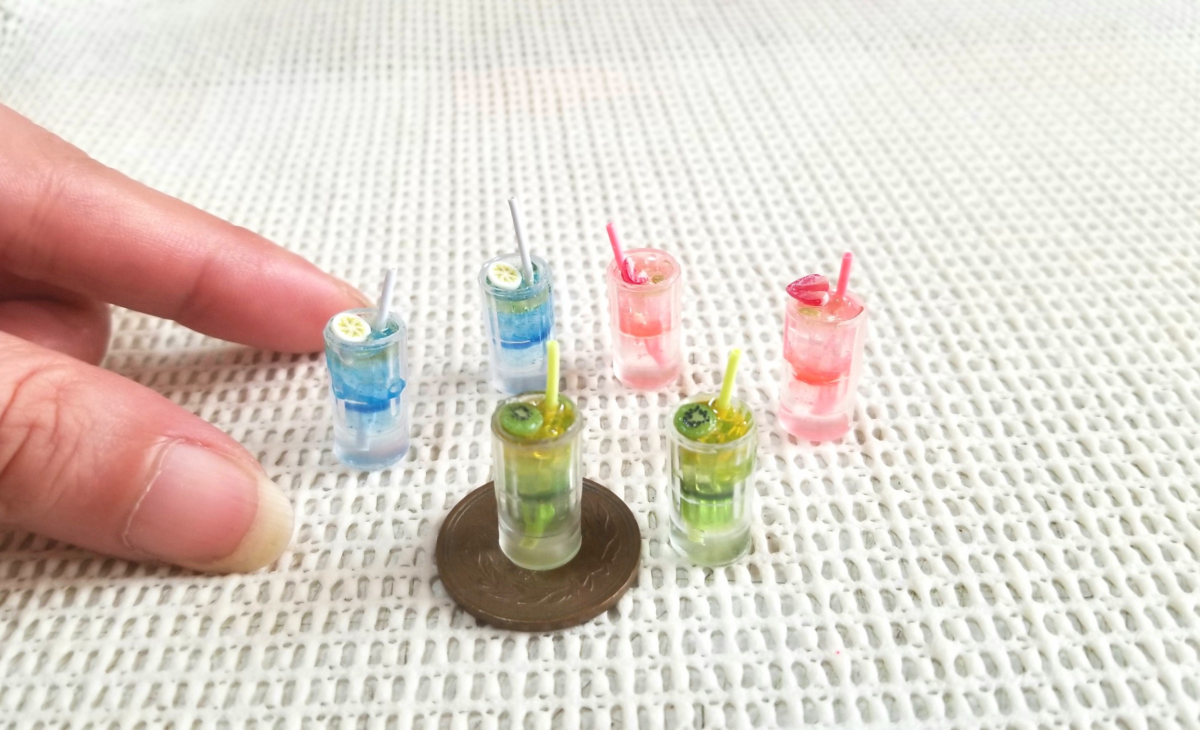 ミニチュアフード,ミンネ,オーダー品,ドリンク,UVレジン,ジュース