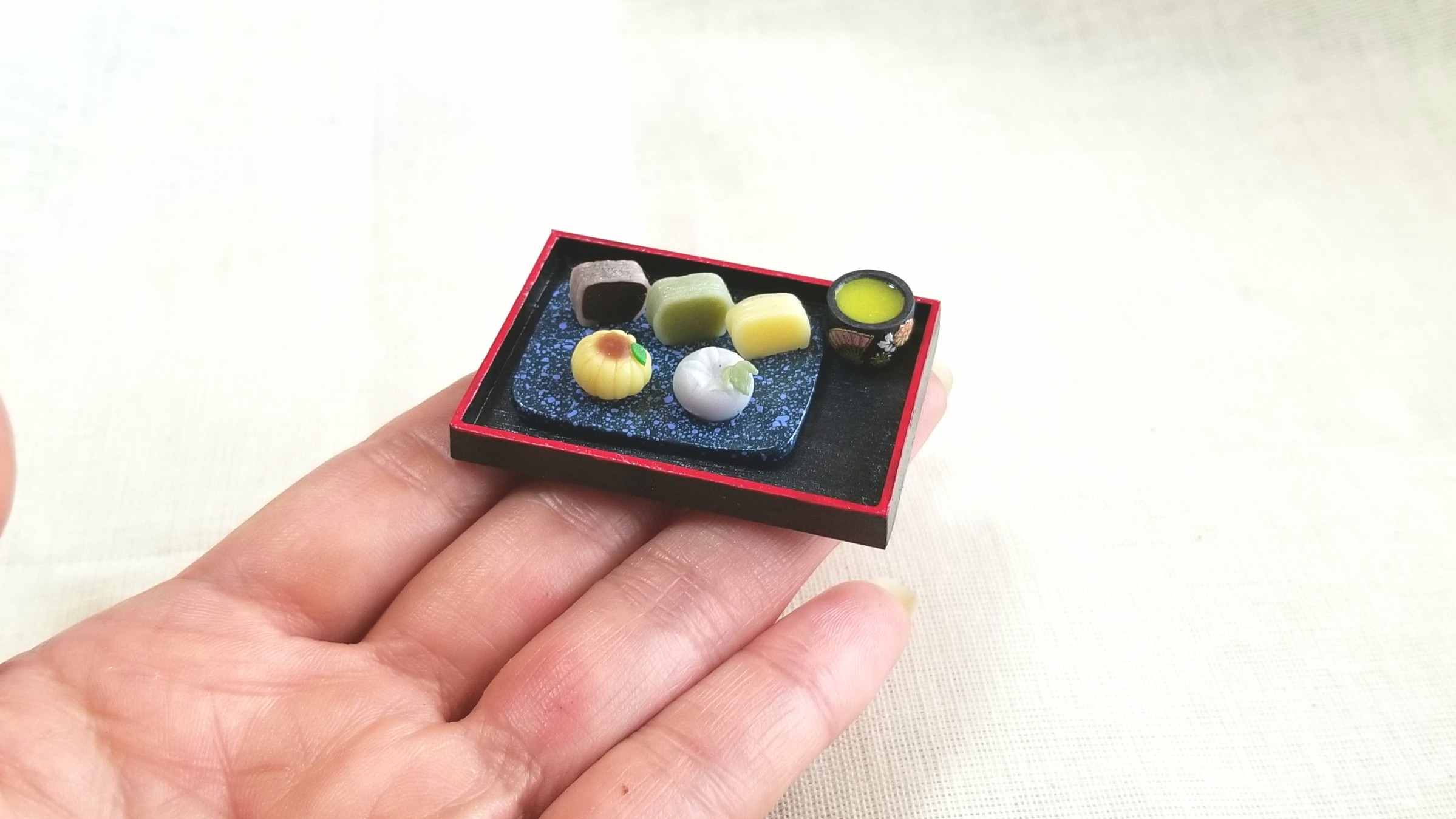 渋め大人の和菓子,ミンネ販売中,ミニチュアフード,樹脂粘土,おもちゃ