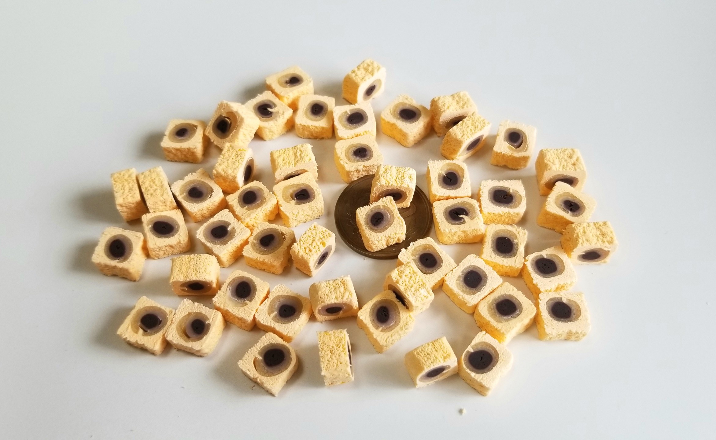 ミニチュアフード,和菓子,柿菓子,作り方,樹脂粘土,ドールハウス,人形