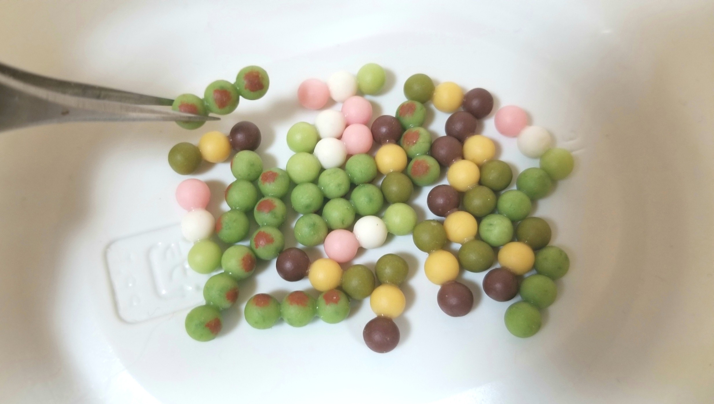 ミニチュアフード,お団子,和菓子,作り方,コツ,樹脂粘土,よもぎブログ