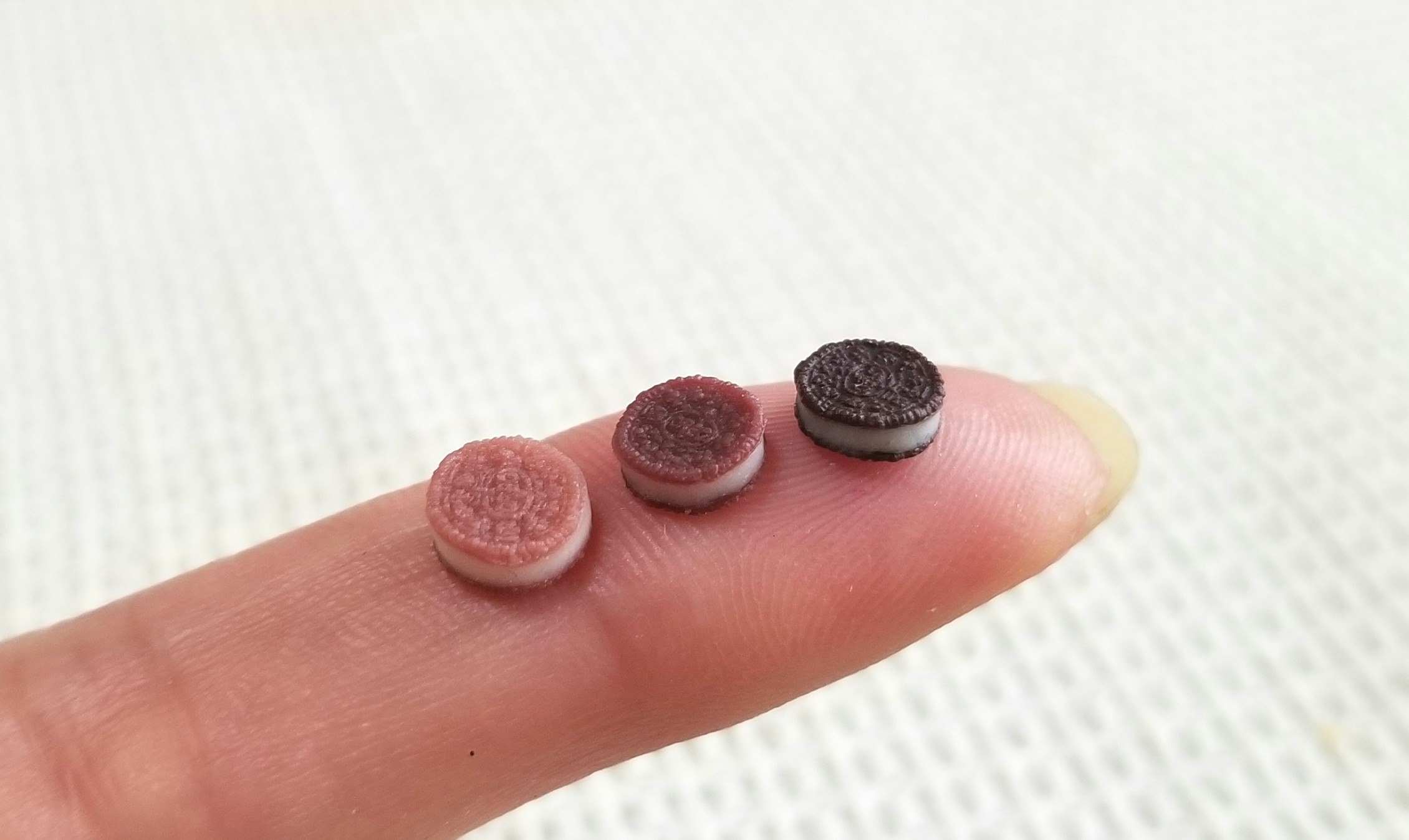 オレオ, ミニチュアフード, ハンドメイド, 粘土, 手作り