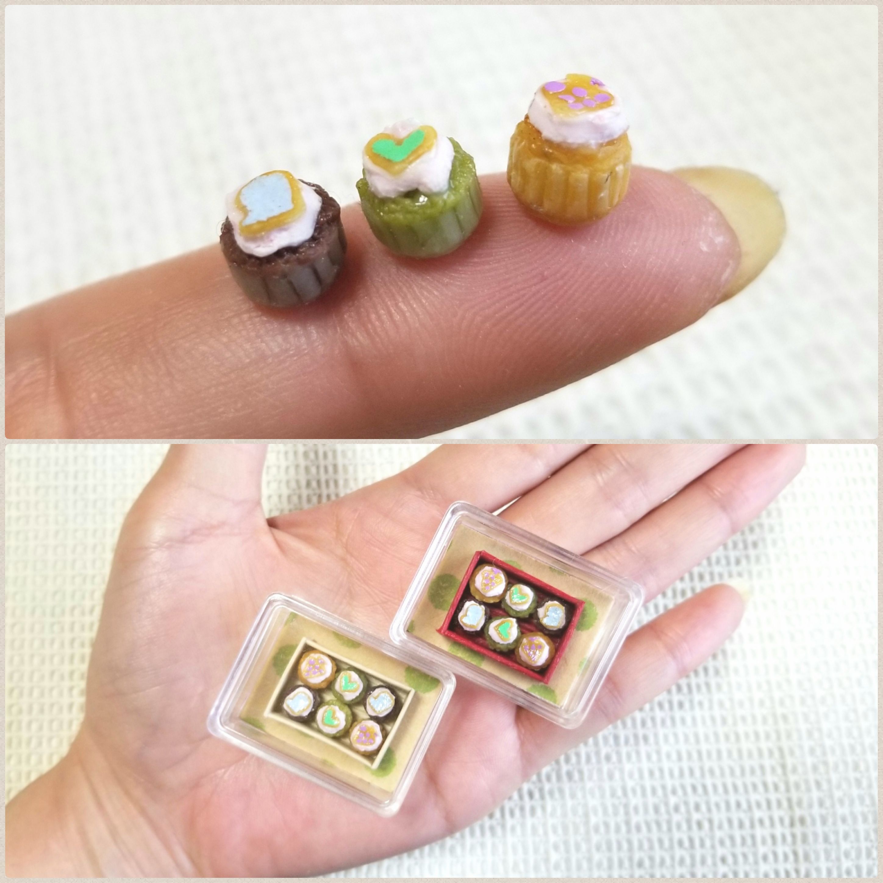 ミニチュアフード,アイシングカップケーキ,ドール小物,おもちゃ販売