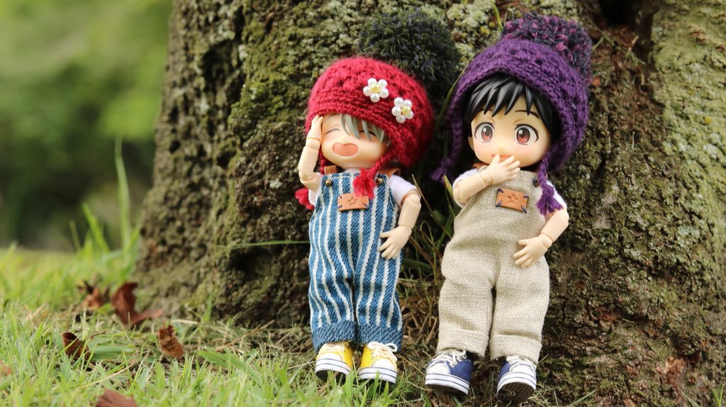 オビツろいどヴィクトル,寒い冬,野外撮影,森の中で,暖かい,癒される