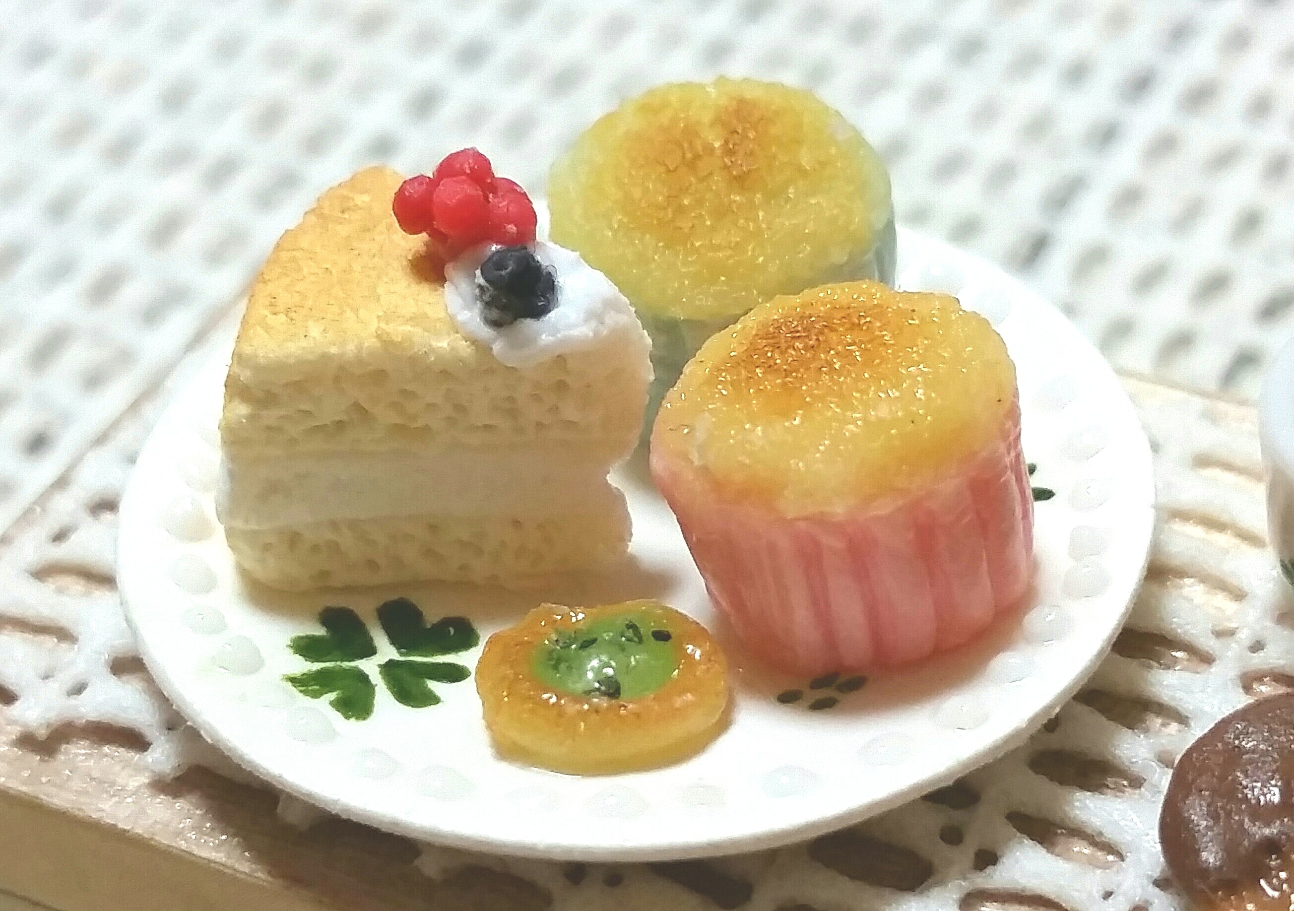 おやつ,スイーツ,ミニチュアフード,樹脂粘土,初心者用,よもぎブログ