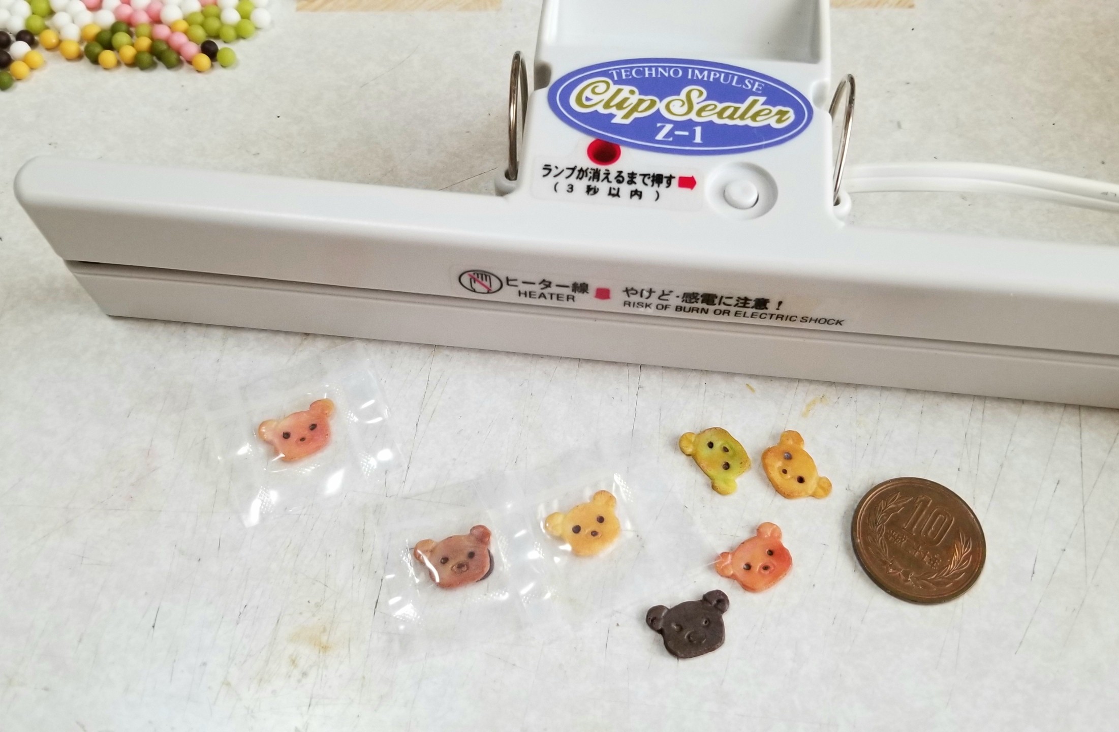 ミニチュア,パッキング,小袋製作,袋分け,シーラー,作り方