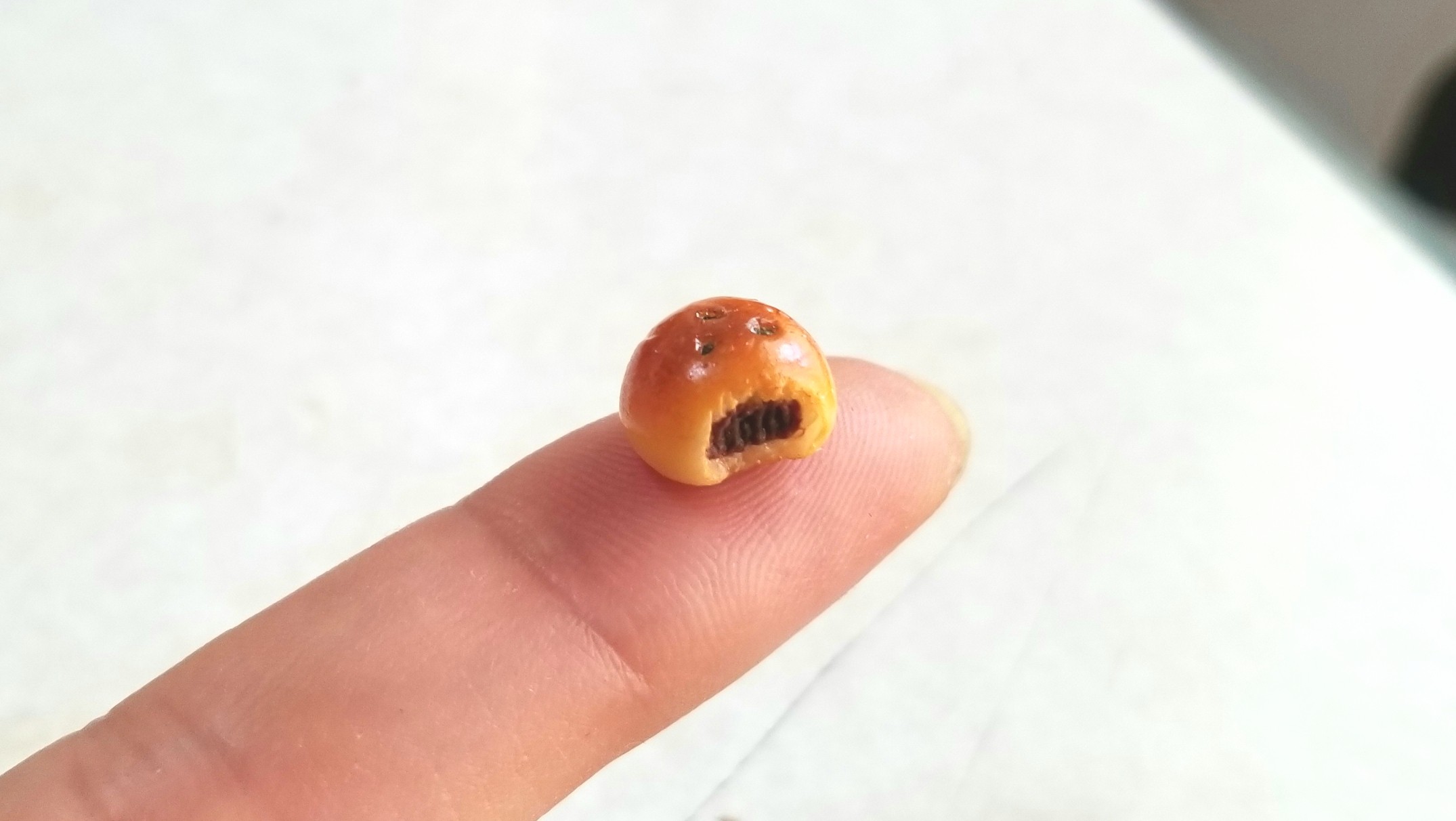 ミニチュアフードあんぱん,樹脂粘土,ミンネの人気商品販売中,ブログ
