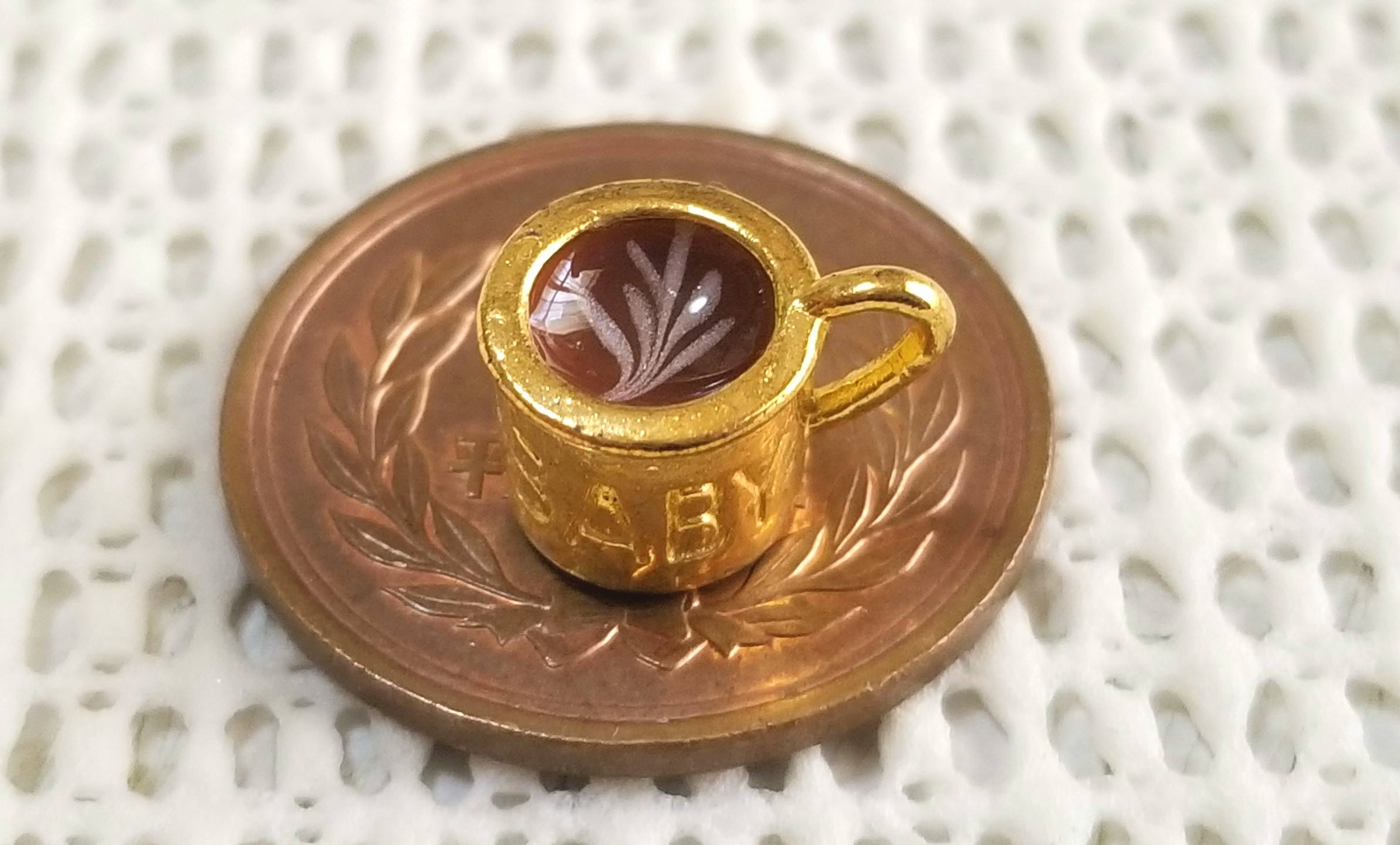 チョコレートラテ,レジン,ミニチュア,ドールハウス,バービー人形