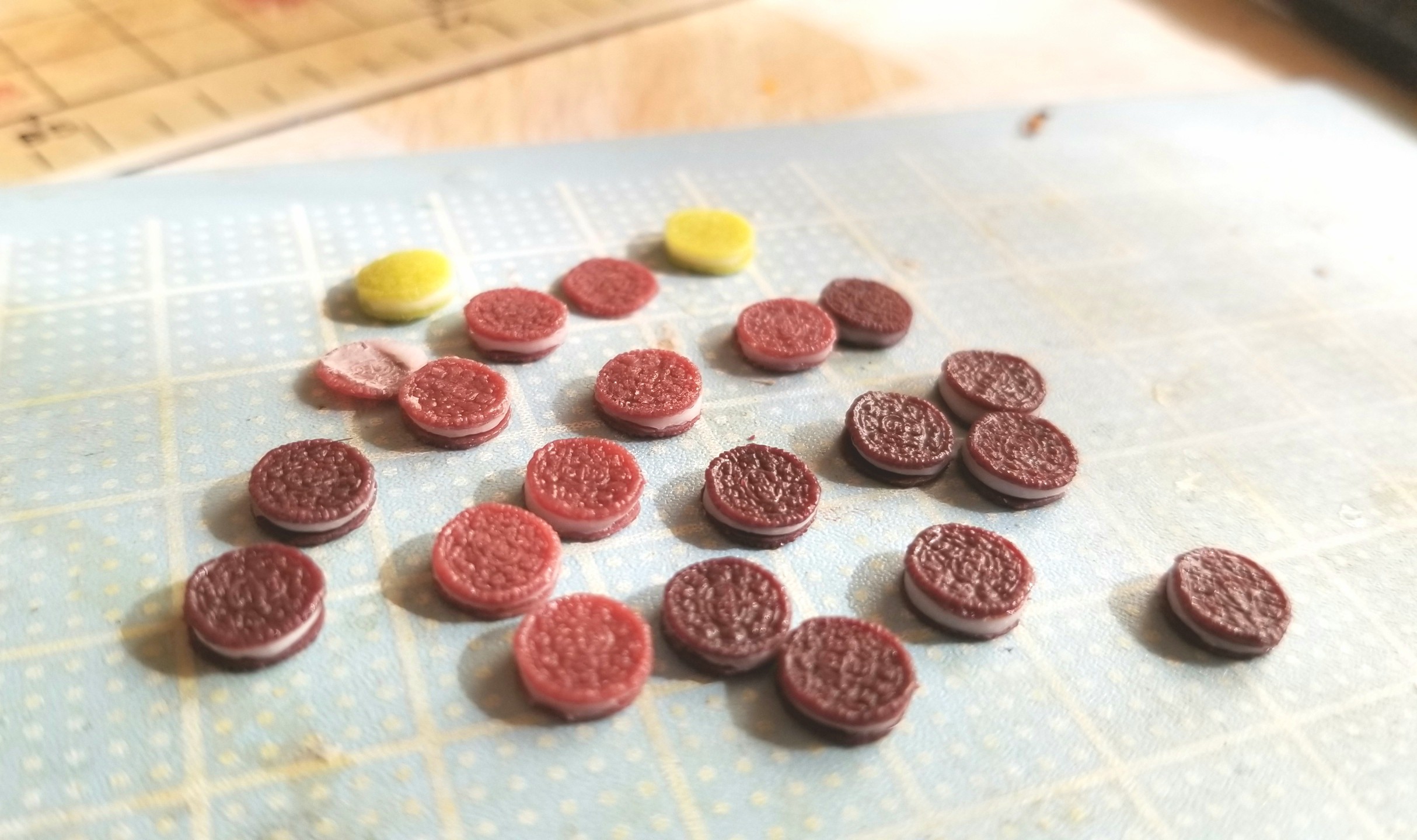 ミニチュア, オレオ製作, 樹脂粘土, 失敗作, 食品サンプル