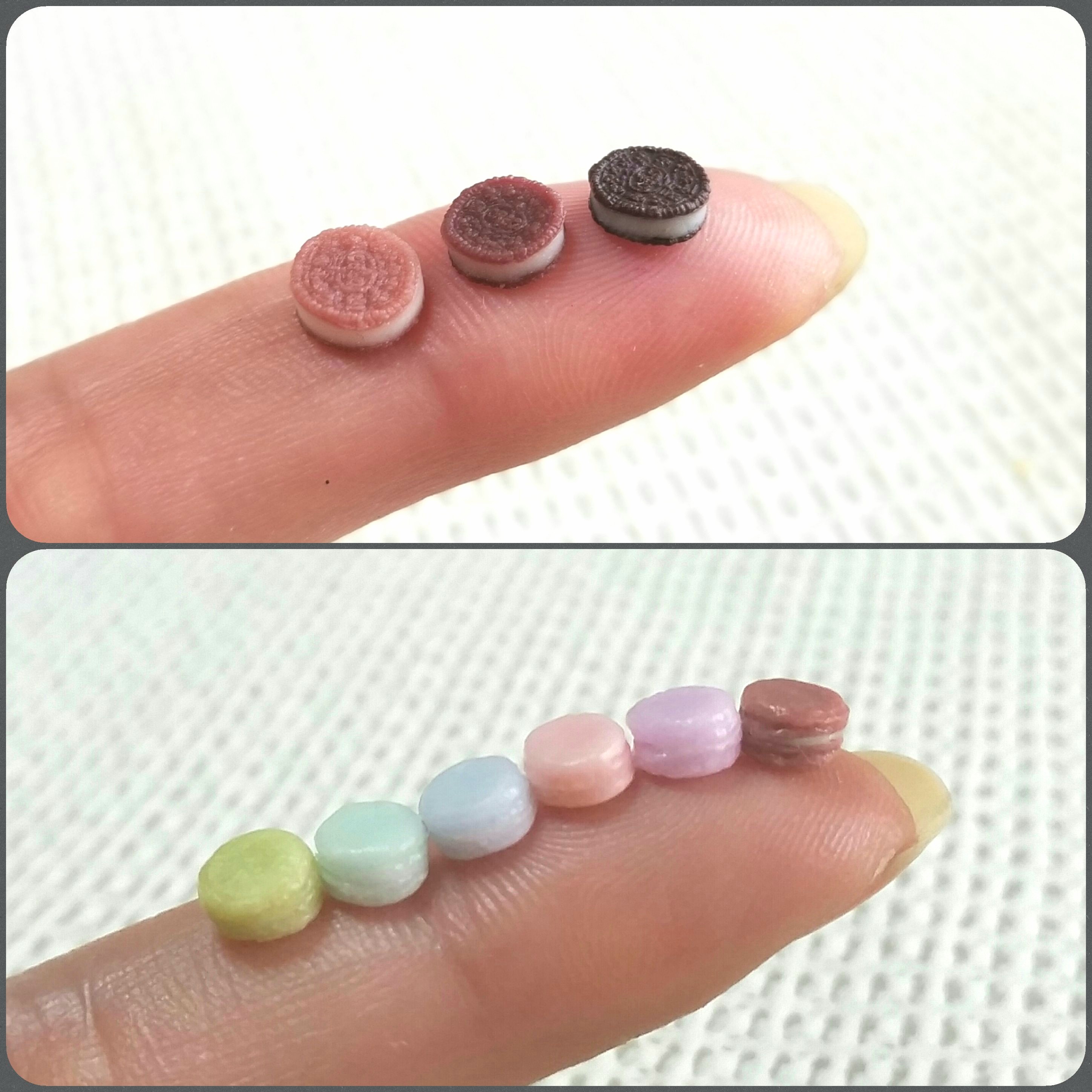 可愛い指先サイズ,オレオマカロン,ドール人形用品,人気おもちゃ