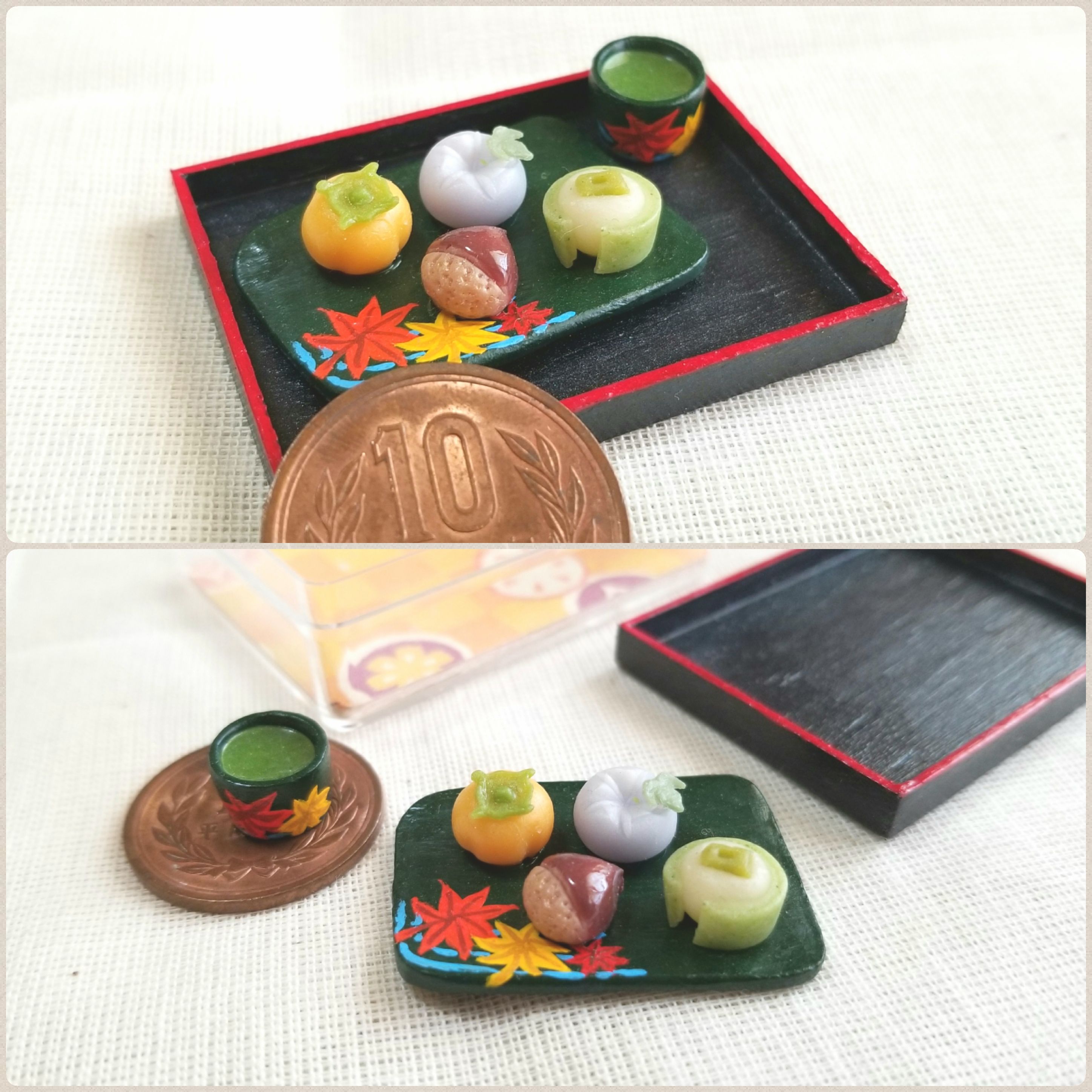 本物と見間違えちゃう,騙されるフェイクフード,ミニチュア,和菓子,柿