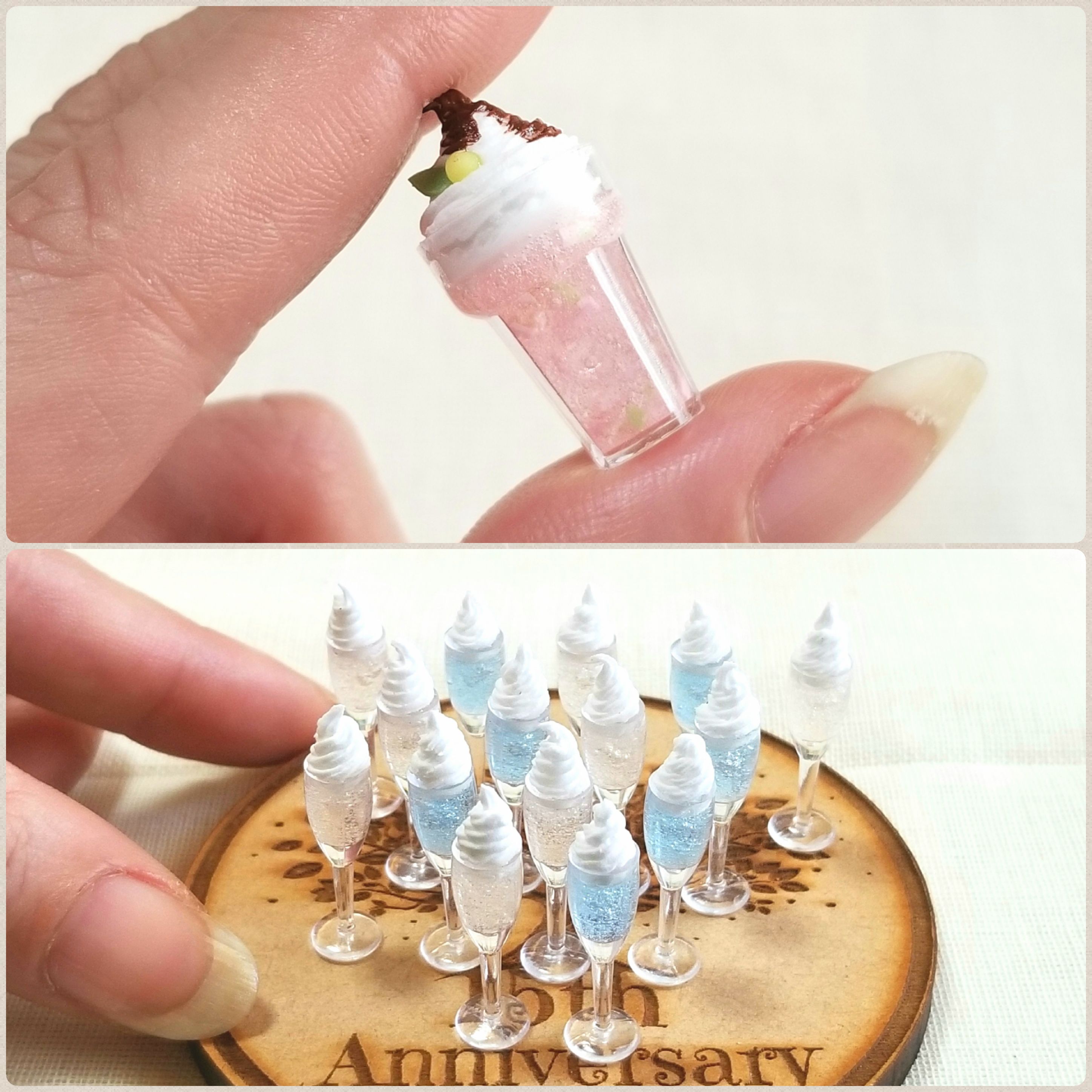 ミニチュアフード,ドリンク作り方,道具材料の扱い方,着色,初心者