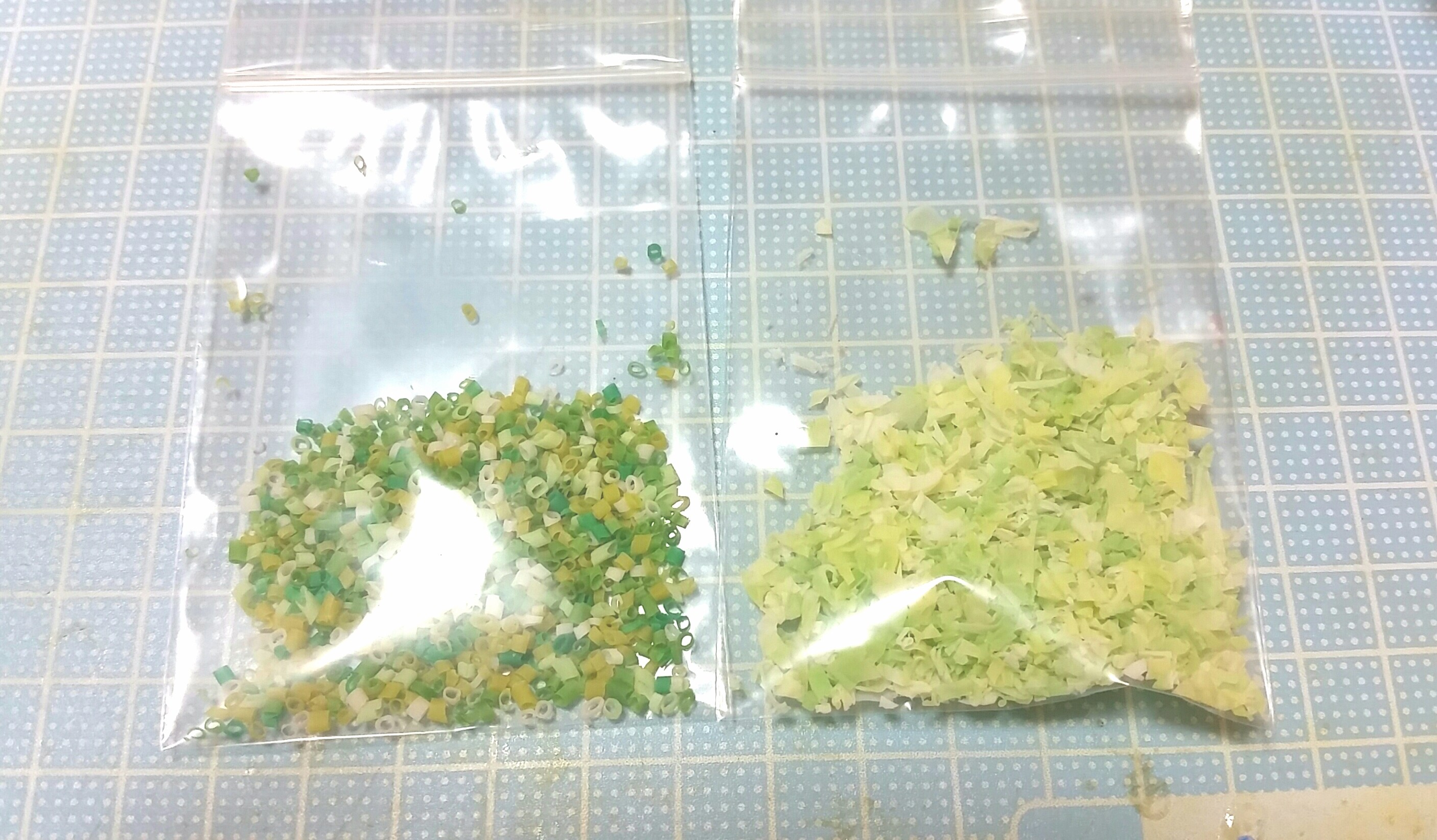 ミニチュアフード,キャベツの作り方,千切り,樹脂粘土,人気ブログ