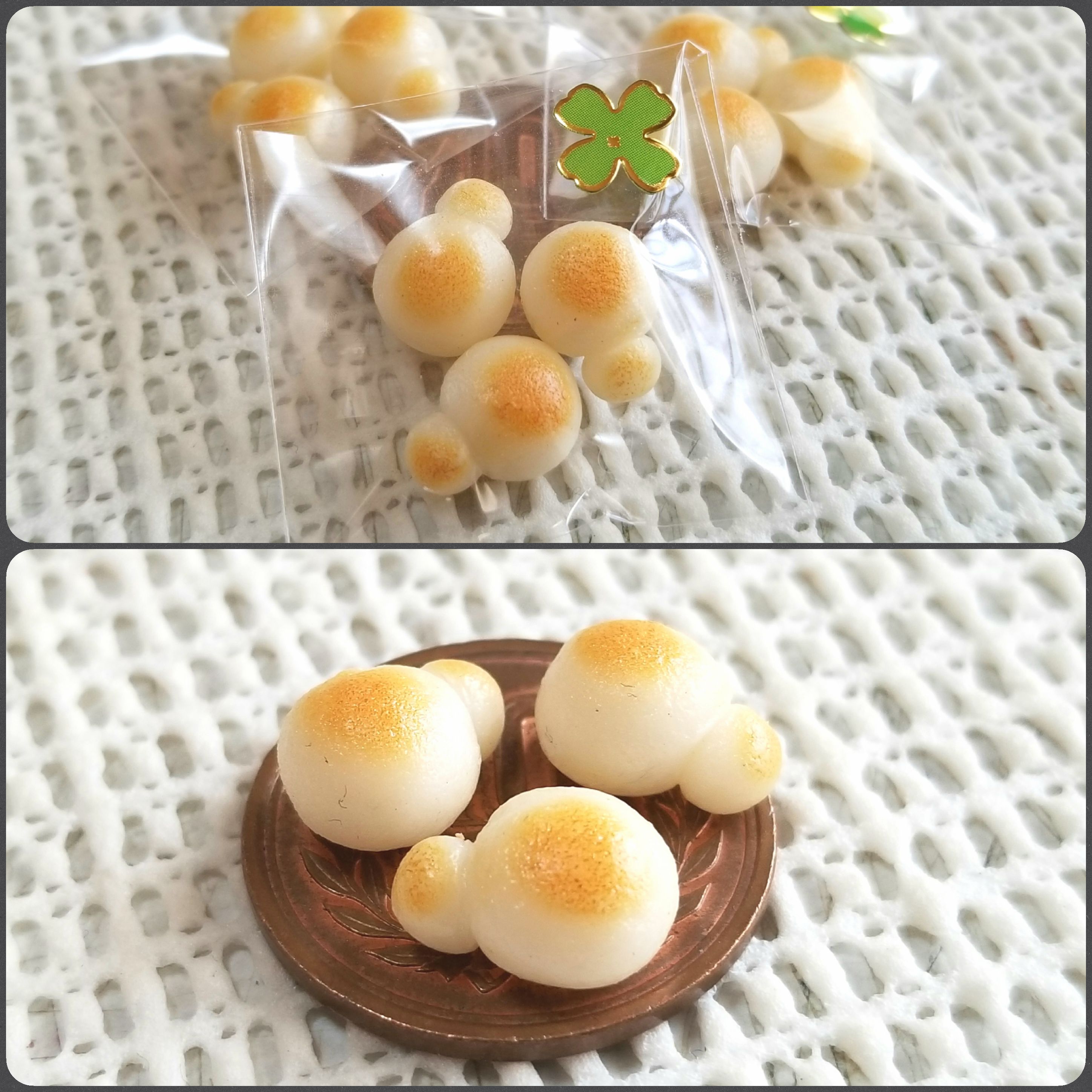 ハイジ,白パン,ミニチュアフード,樹脂粘土,食品サンプル,ドール