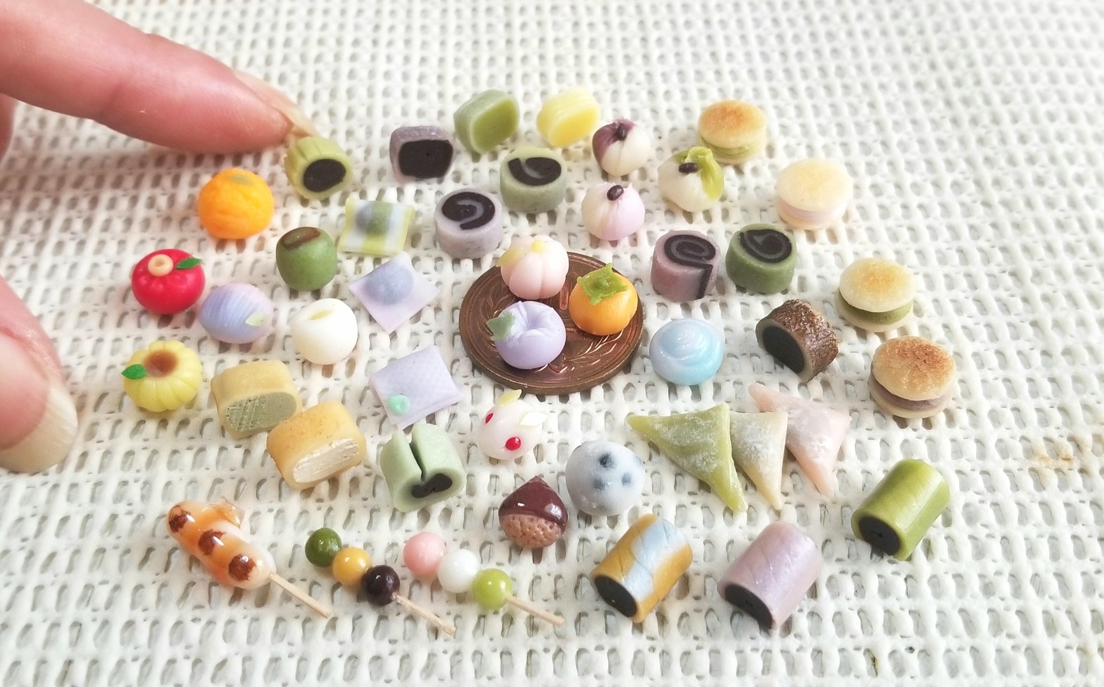 ミニチュアフード,和菓子,樹脂粘土,フェイクフード,食品サンプル