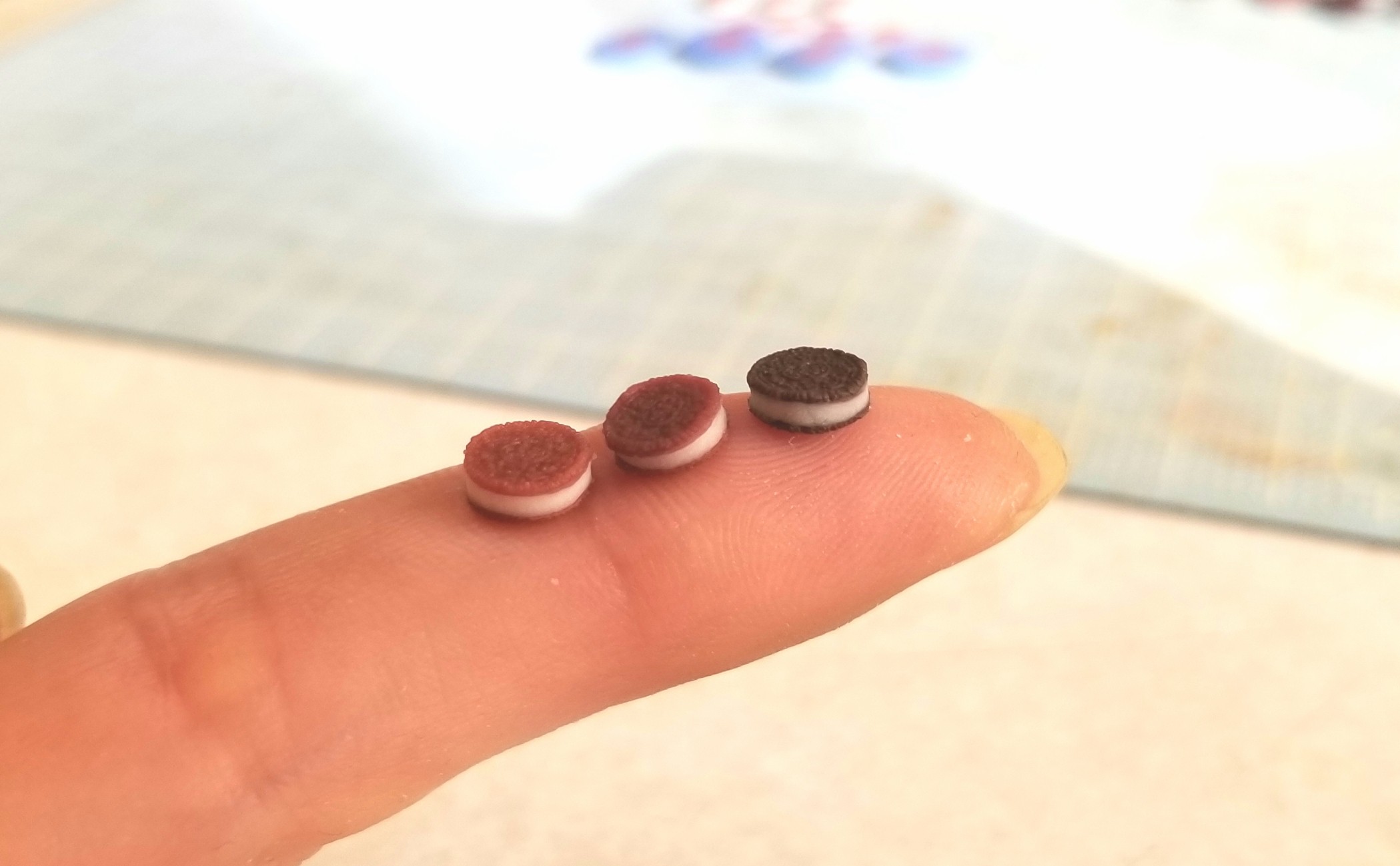 ミニチュア, 樹脂粘土, 製作, 作業, ハンドメイド, 食品サンプル