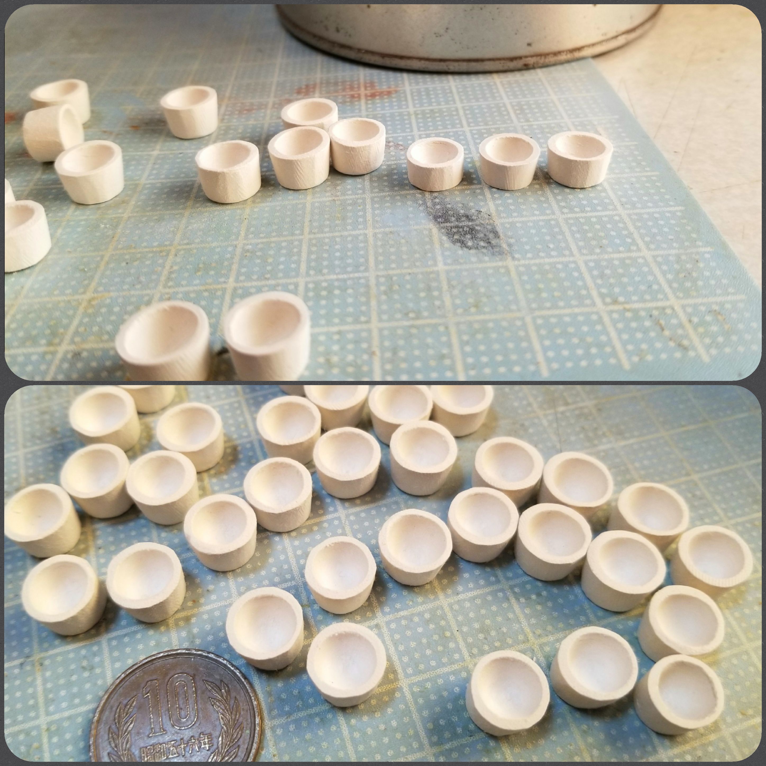 ミニチュアフード,湯呑み,お抹茶,コップ,粘土,作り方,フェイクフード