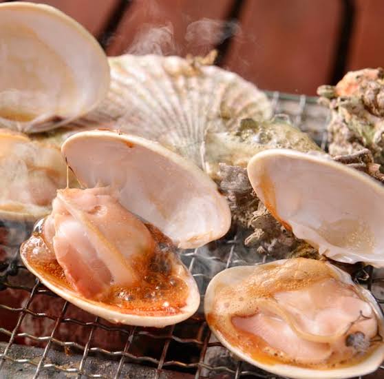 おいしい,海鮮貝,炭火焼き,網焼き,定番,人気,インスタ映え,画像