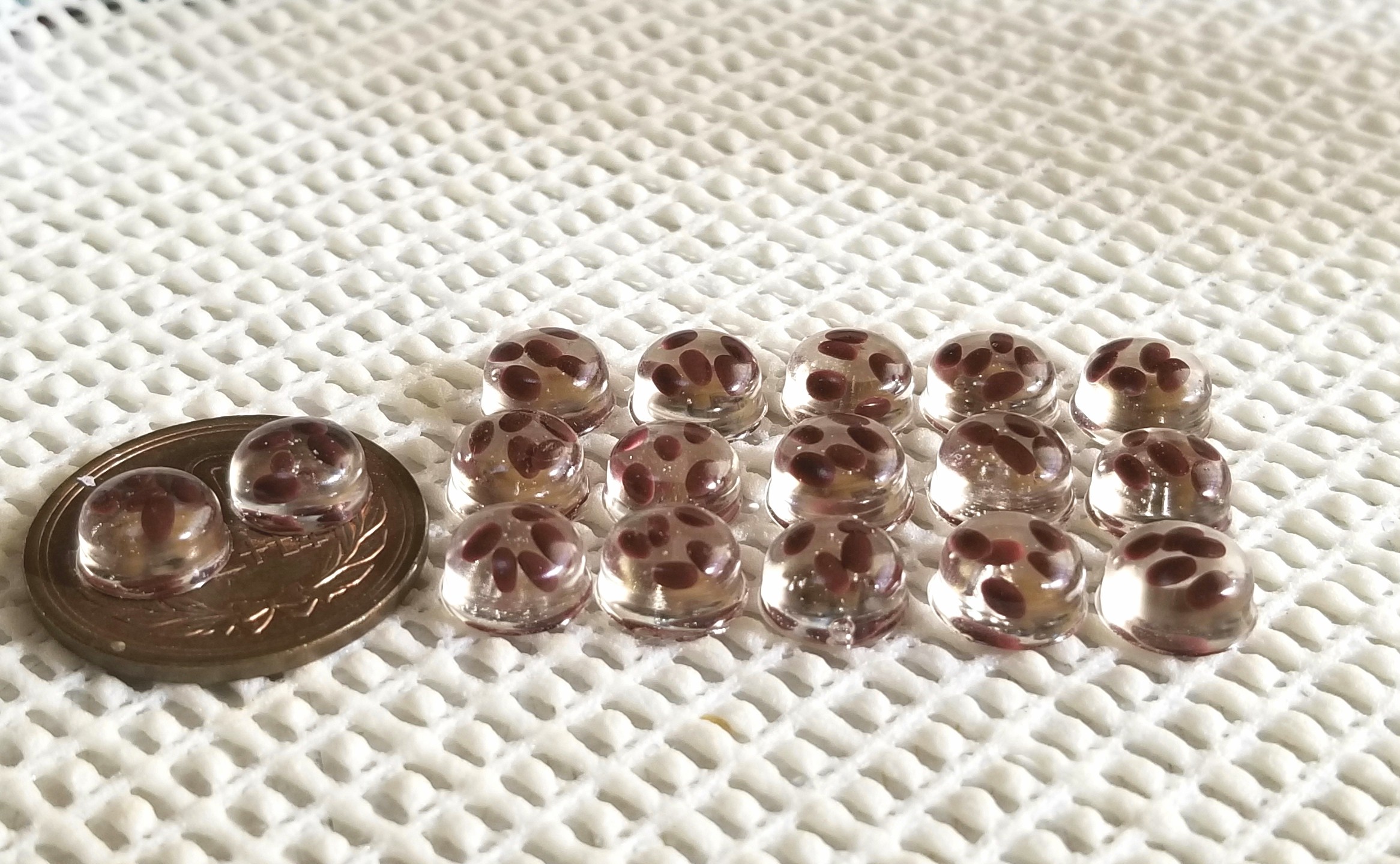 ミニチュアフード,創作水ようかん,レジン,和菓子,小豆,あんこ,オビツ