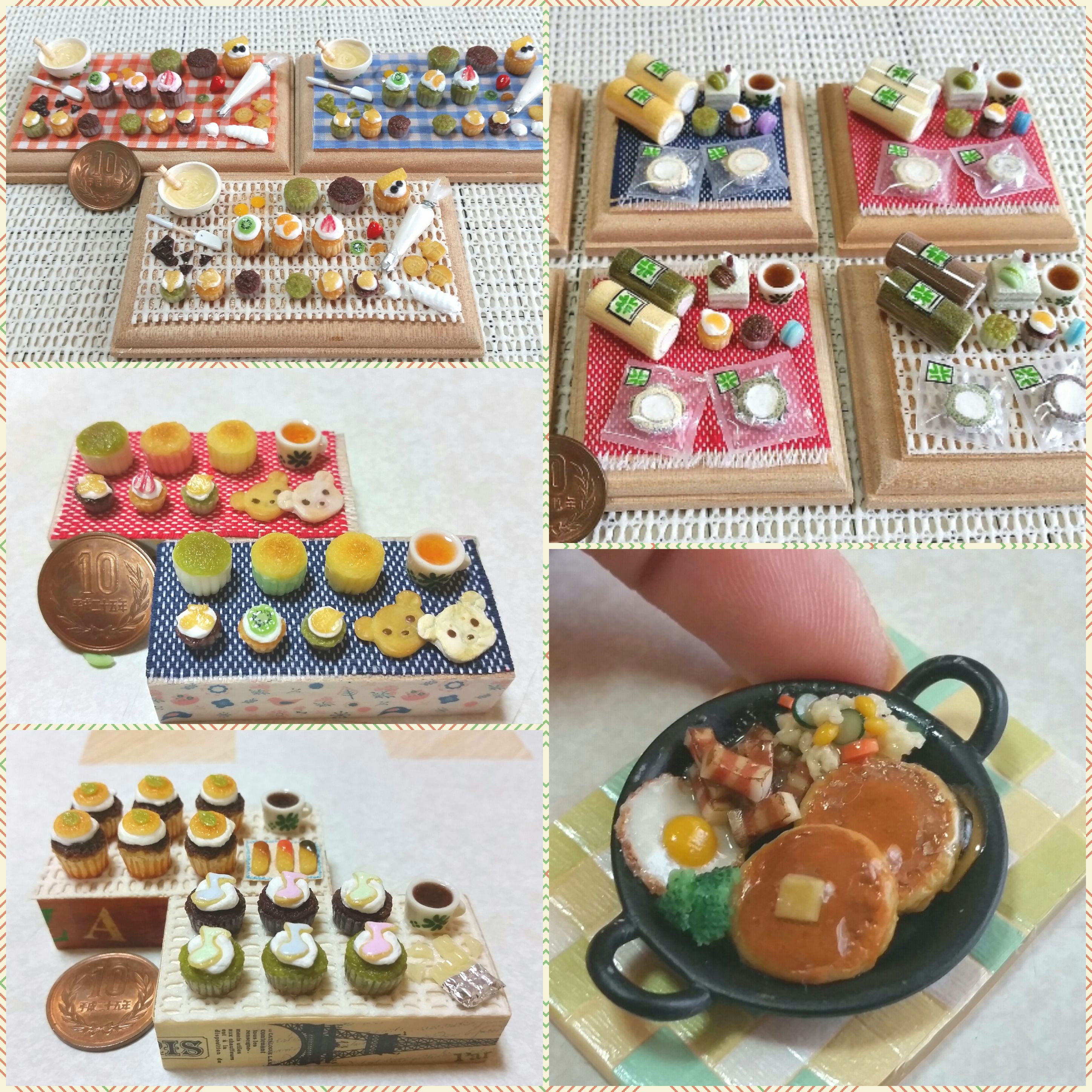 ミニチュアフード,樹脂粘土,ドールハウス,食品サンプル,ハンドメイド