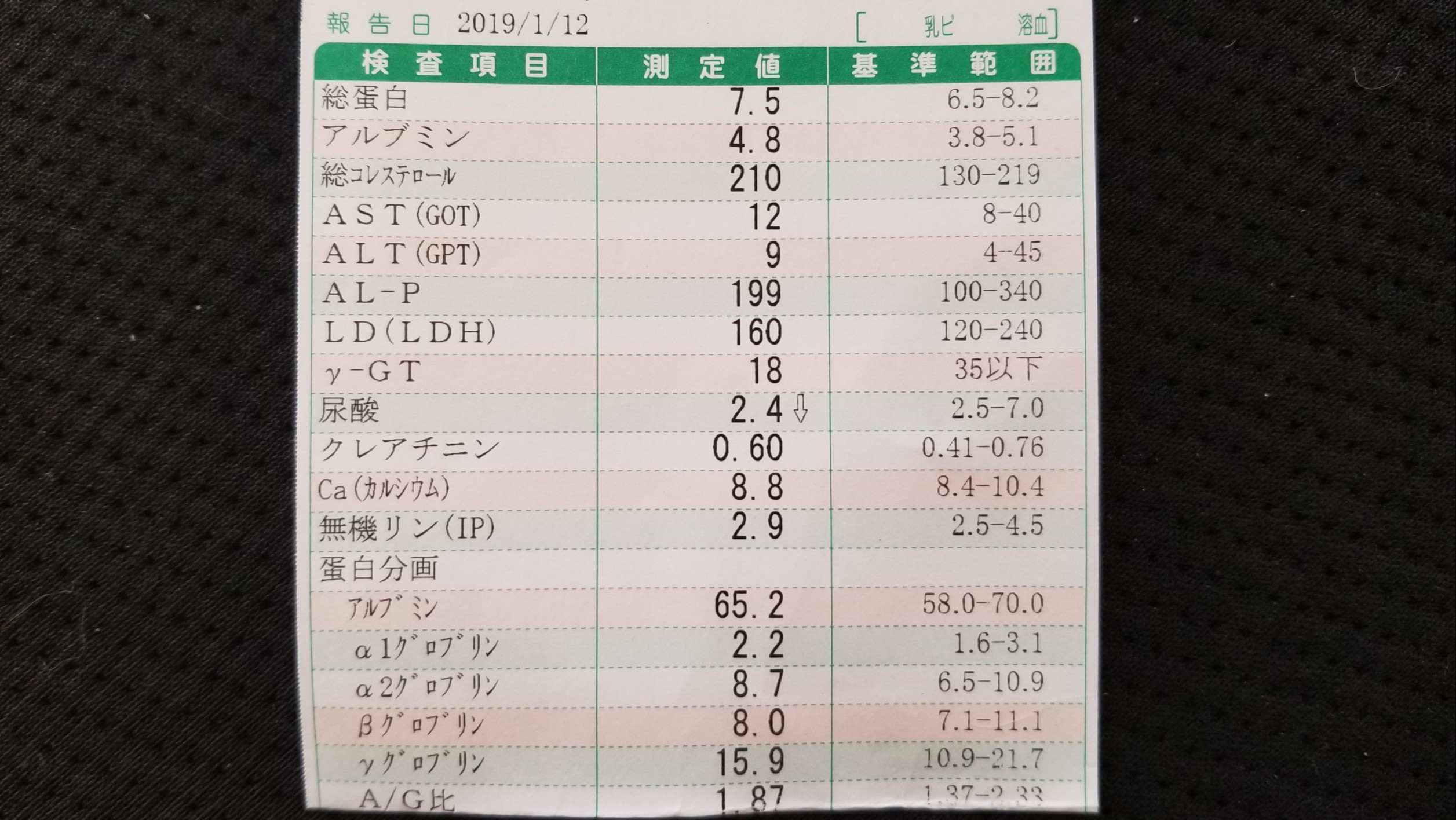 線維筋痛症患者の血液検査結果,見た目は至って普通,きつい難病