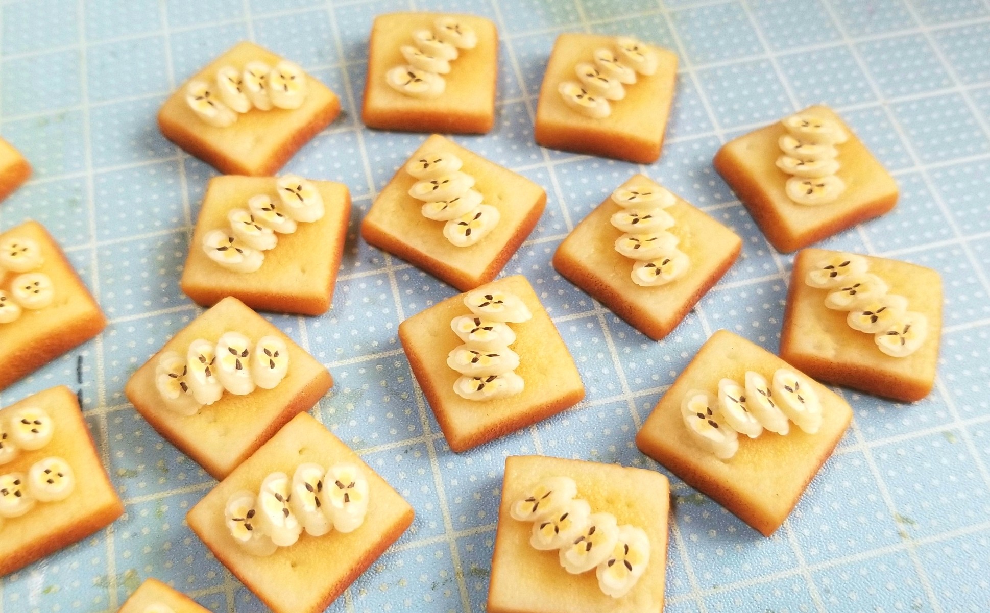 ミニチュアフード,チョコバナナトースト,作り方,食品サンプル
