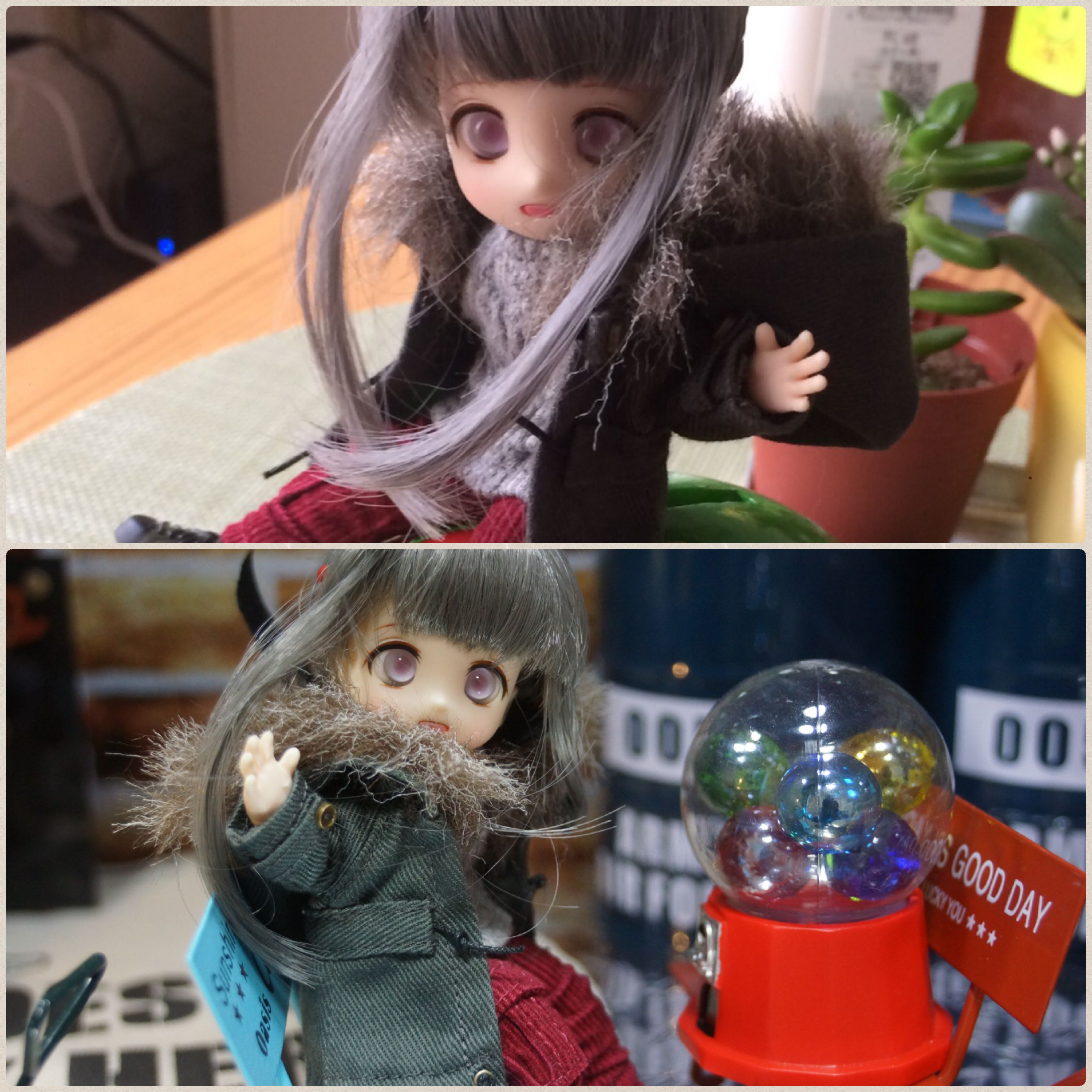 あまむす楪,可愛いミニスウィーツドール,お父ちゃんの帰りを待つ娘